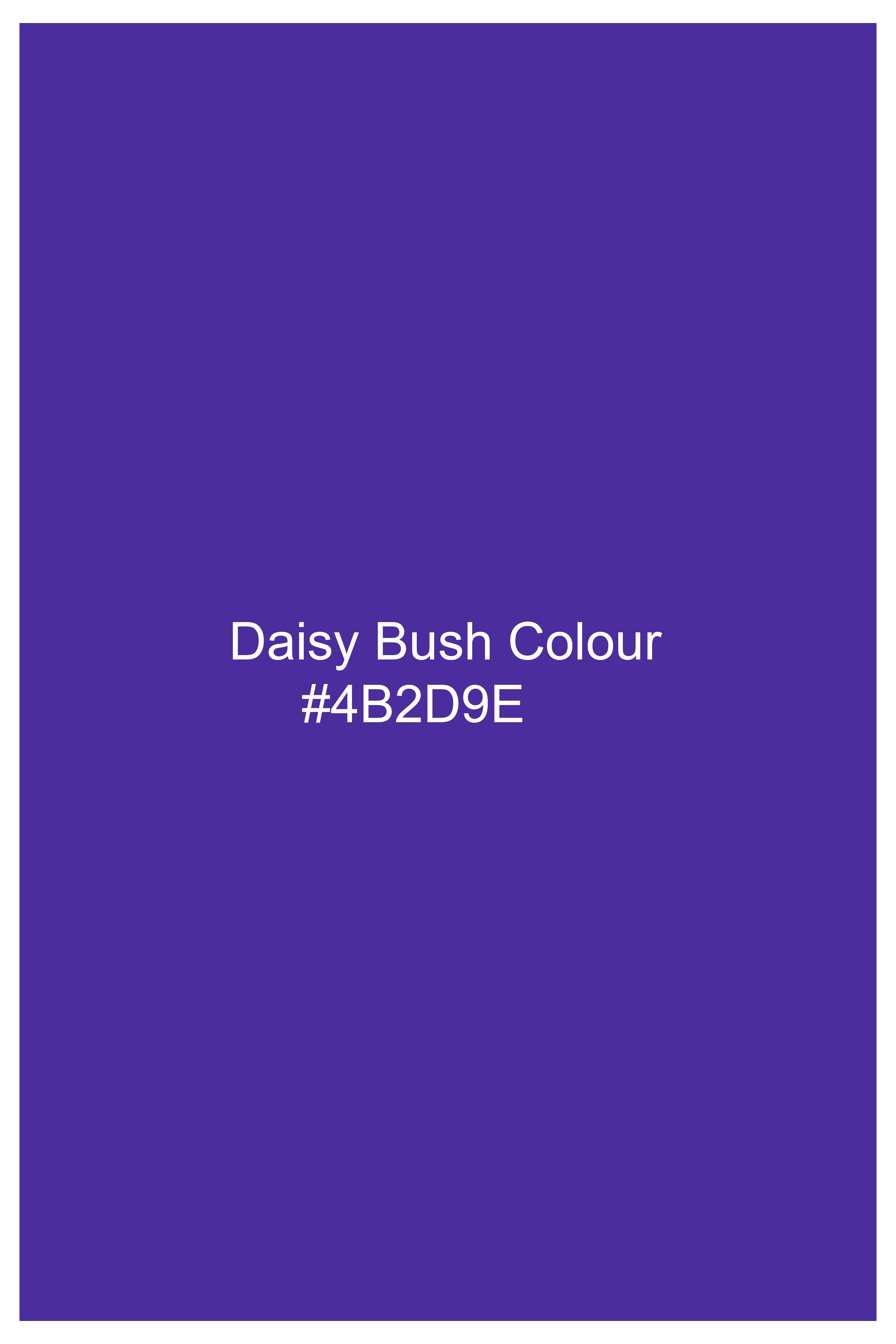 Daisly Blue Bush Hand Painted Luxurious Linen Kurta Designer Shirt