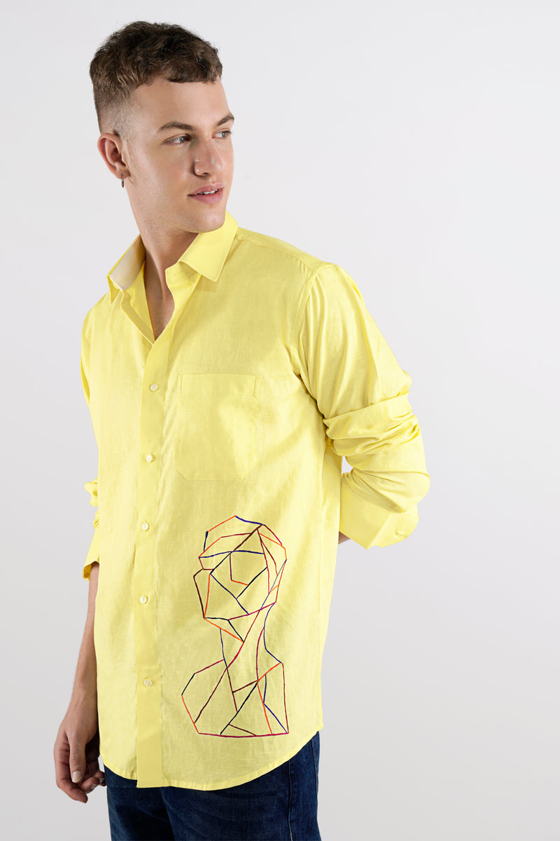 Gaspar Vigo canvas shirt yellow