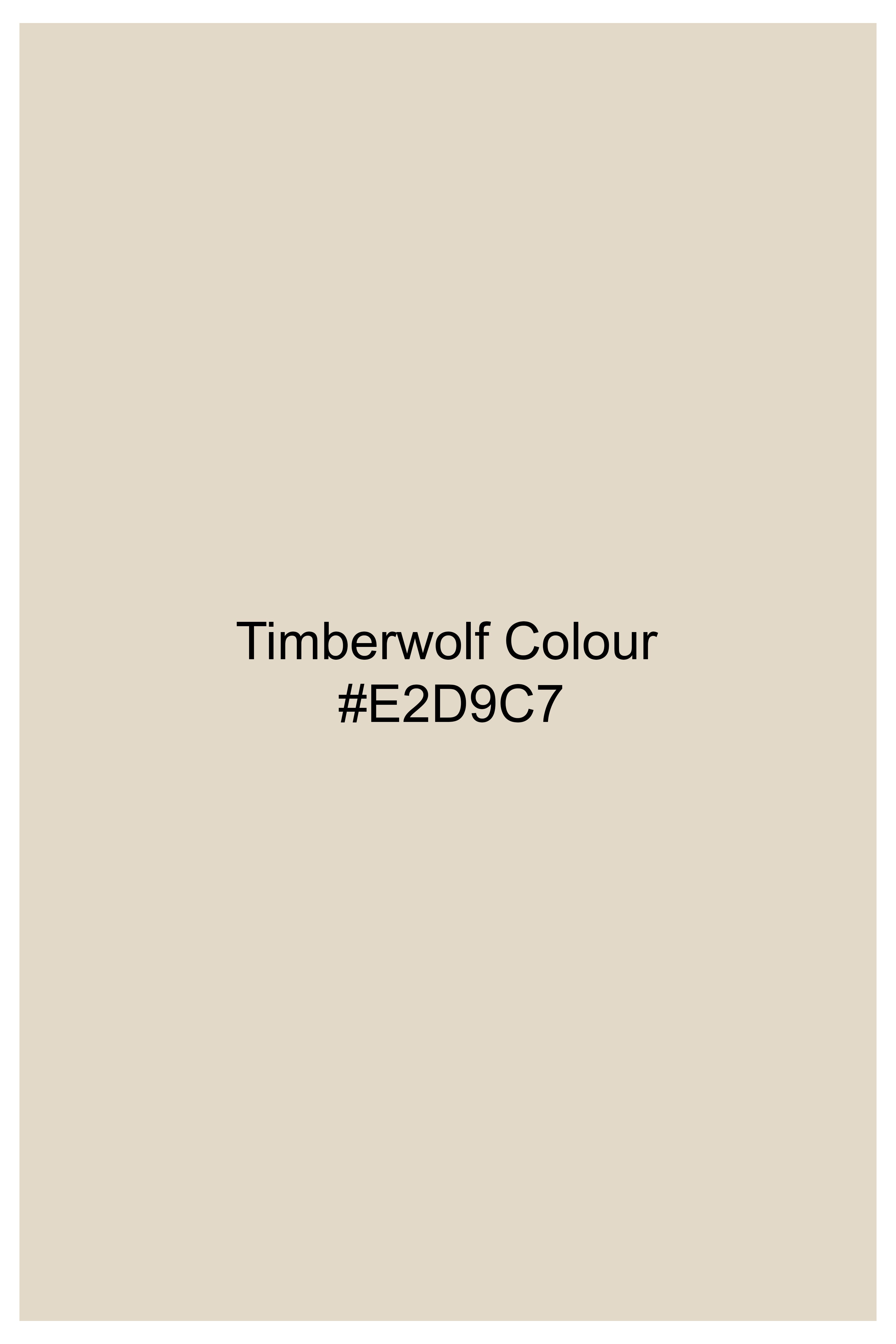 Timberwolf Brown Hand Painted Dobby Premium Giza Cotton Designer Shirt