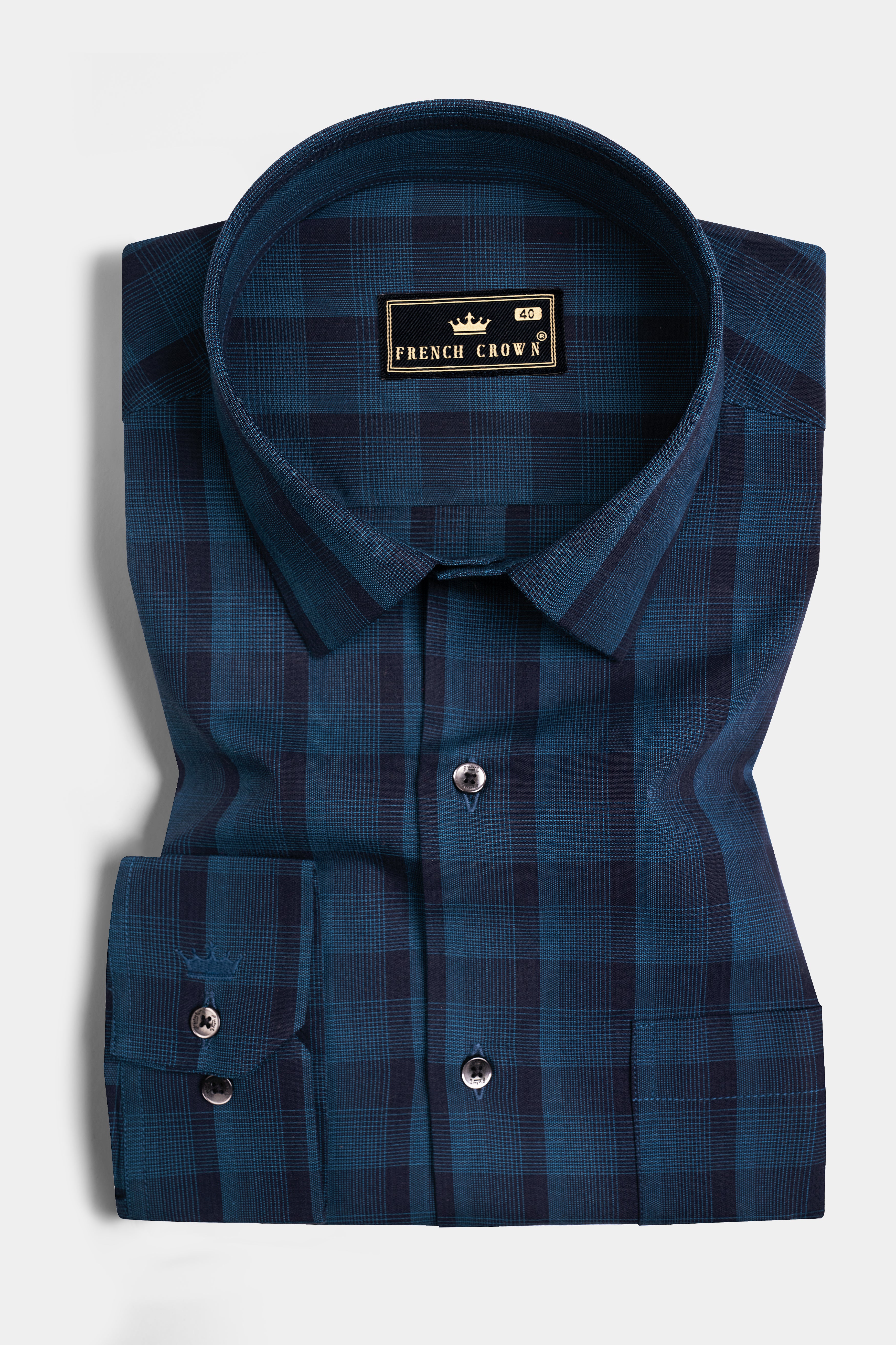 Port Gore and Martinique Blue Premium Cotton Shirt