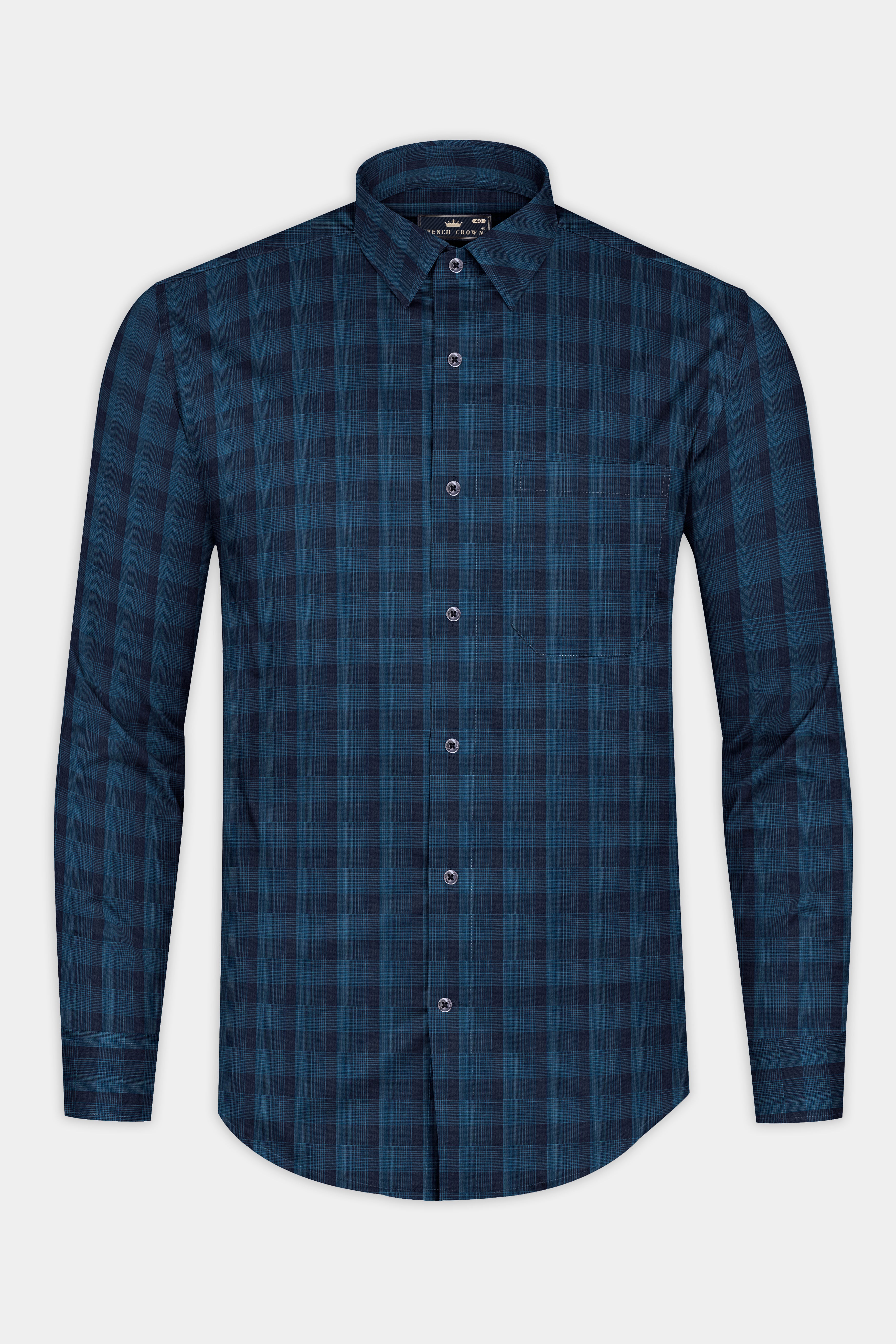 Port Gore and Martinique Blue Premium Cotton Shirt