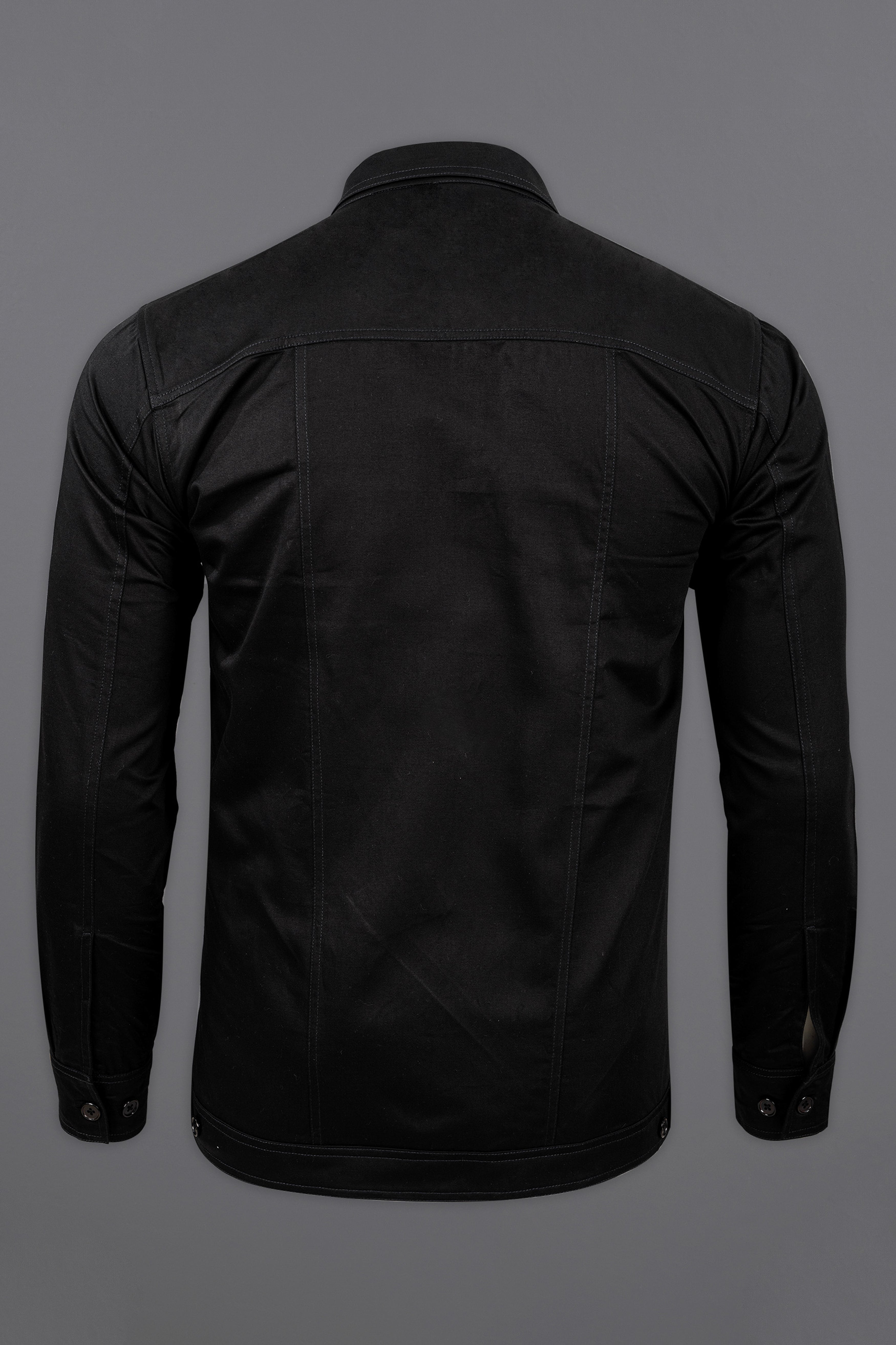 JADE BLACK HEAVYWEIGHT FOUR POCKET PREMIUM COTTON BIKER JACKET