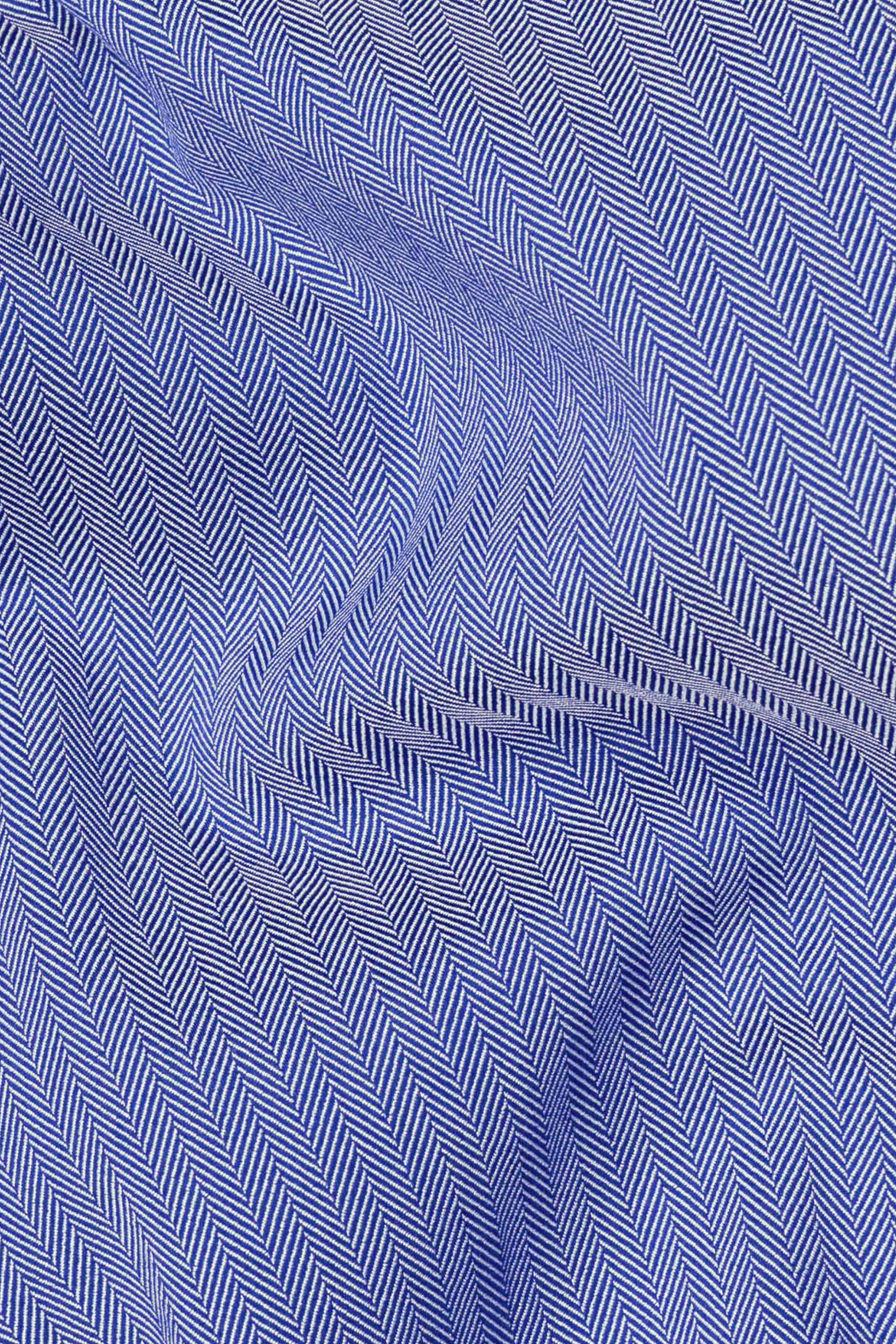 Wild Blue Yonder Subtle Striped Stretchable Herringbone Shirt