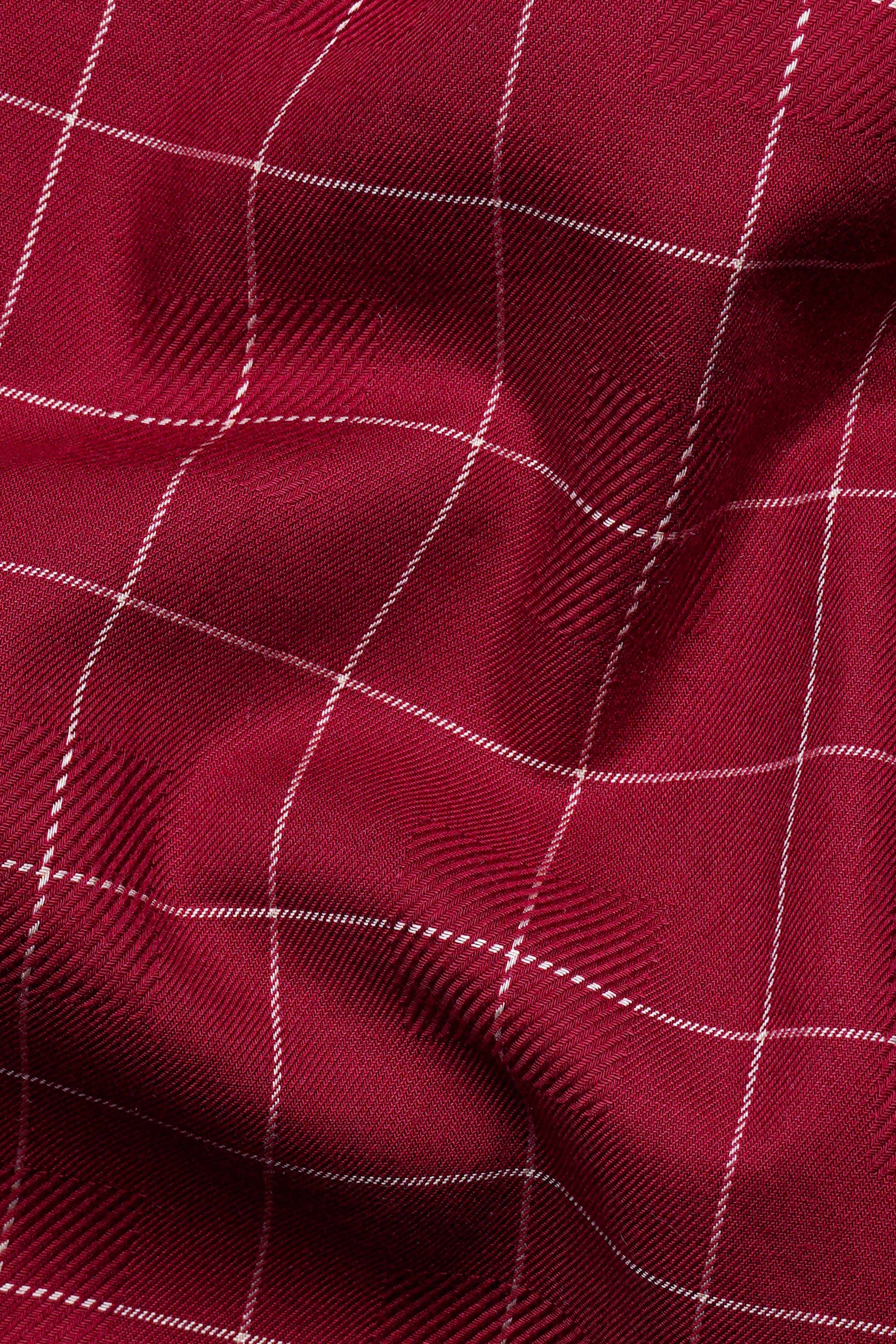Claret Red Twill Checkered with Wolf Patchwork Premium Cotton Designer Shirt 6190-BLK-E218-38, 6190-BLK-E218-H-38, 6190-BLK-E218-39, 6190-BLK-E218-H-39, 6190-BLK-E218-40, 6190-BLK-E218-H-40, 6190-BLK-E218-42, 6190-BLK-E218-H-42, 6190-BLK-E218-44, 6190-BLK-E218-H-44, 6190-BLK-E218-46, 6190-BLK-E218-H-46, 6190-BLK-E218-48, 6190-BLK-E218-H-48, 6190-BLK-E218-50, 6190-BLK-E218-H-50, 6190-BLK-E218-52, 6190-BLK-E218-H-52