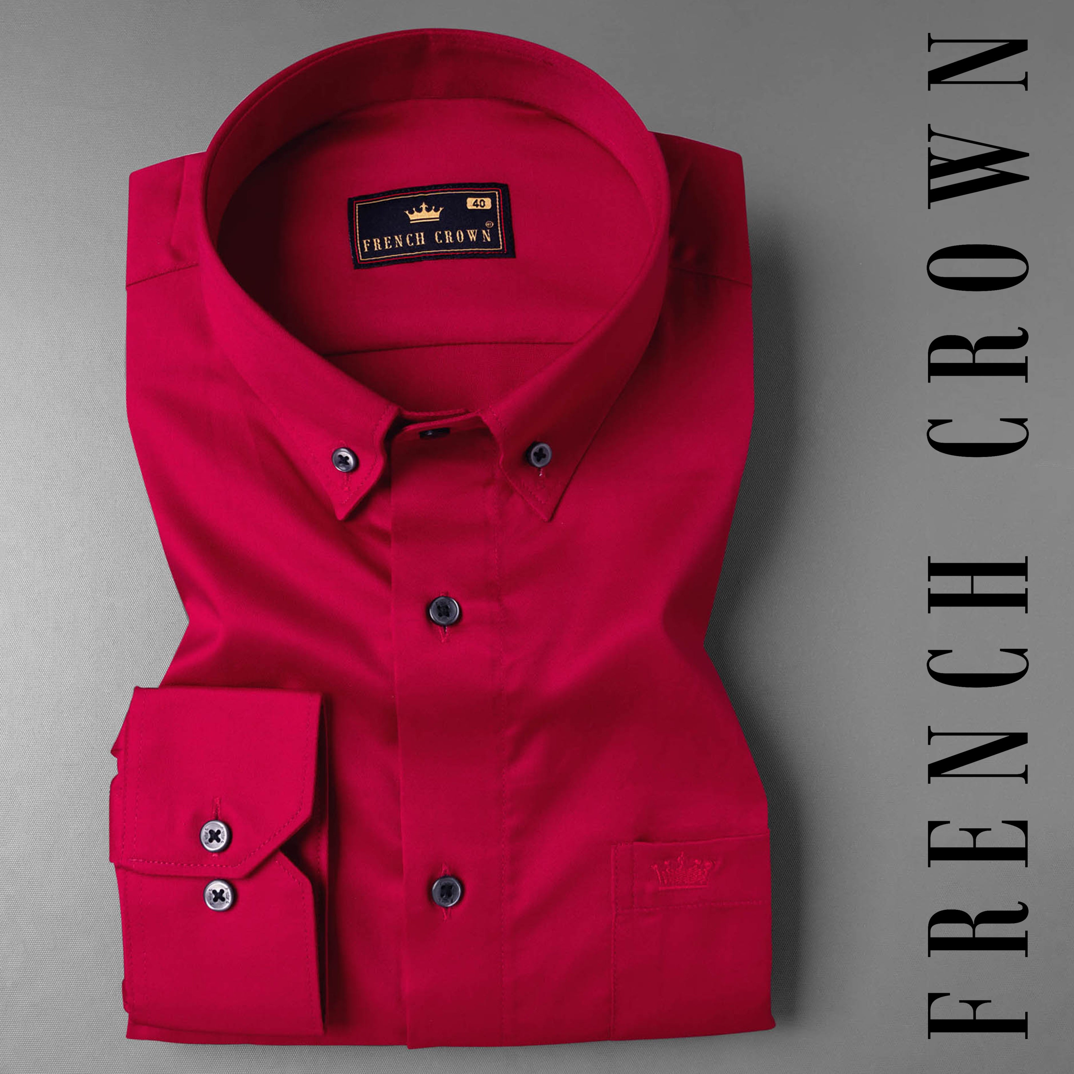 Jazzberry Jam Red Super Soft Premium Cotton Shirt