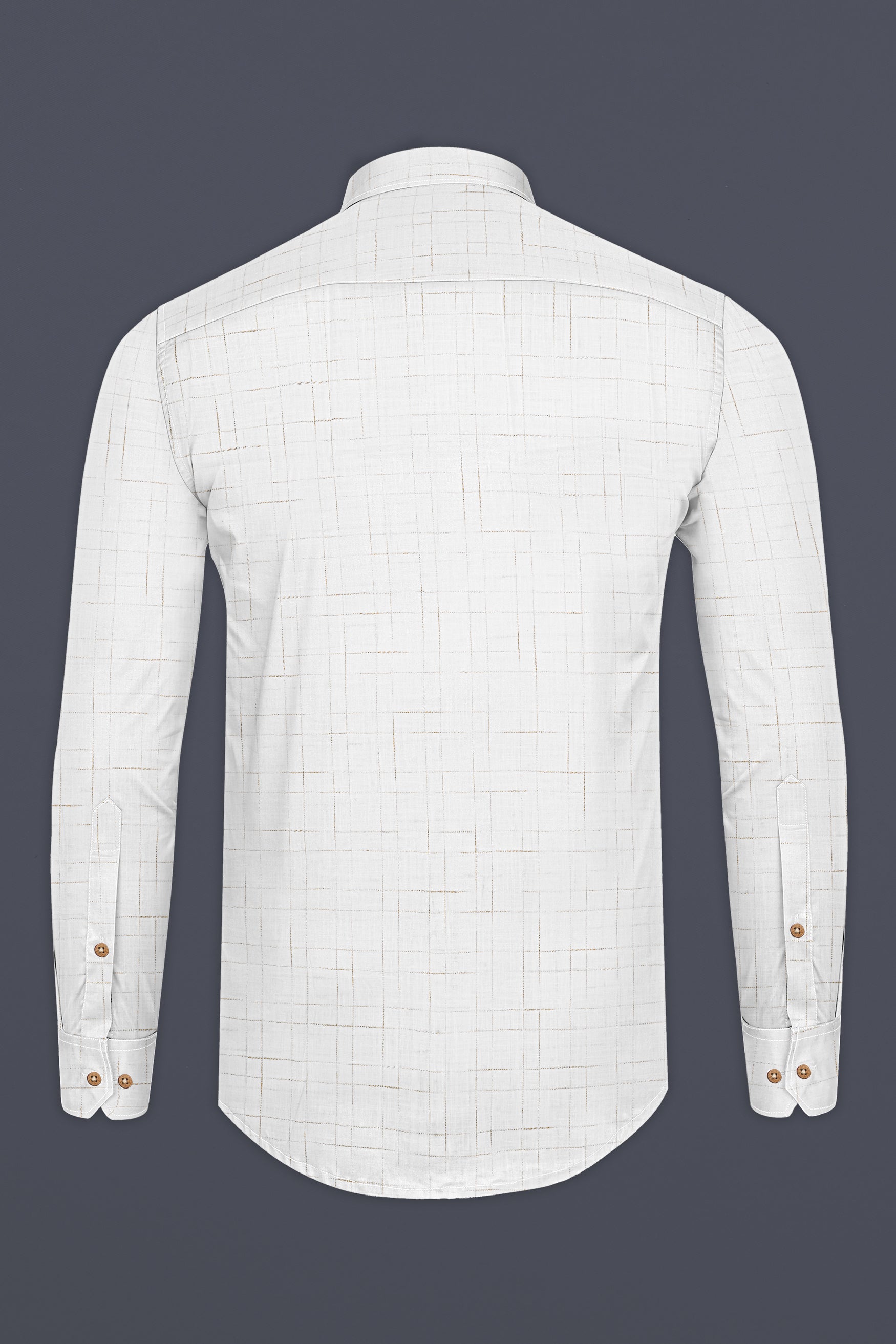Bright White  Luxurious Linen Kurta Shirt