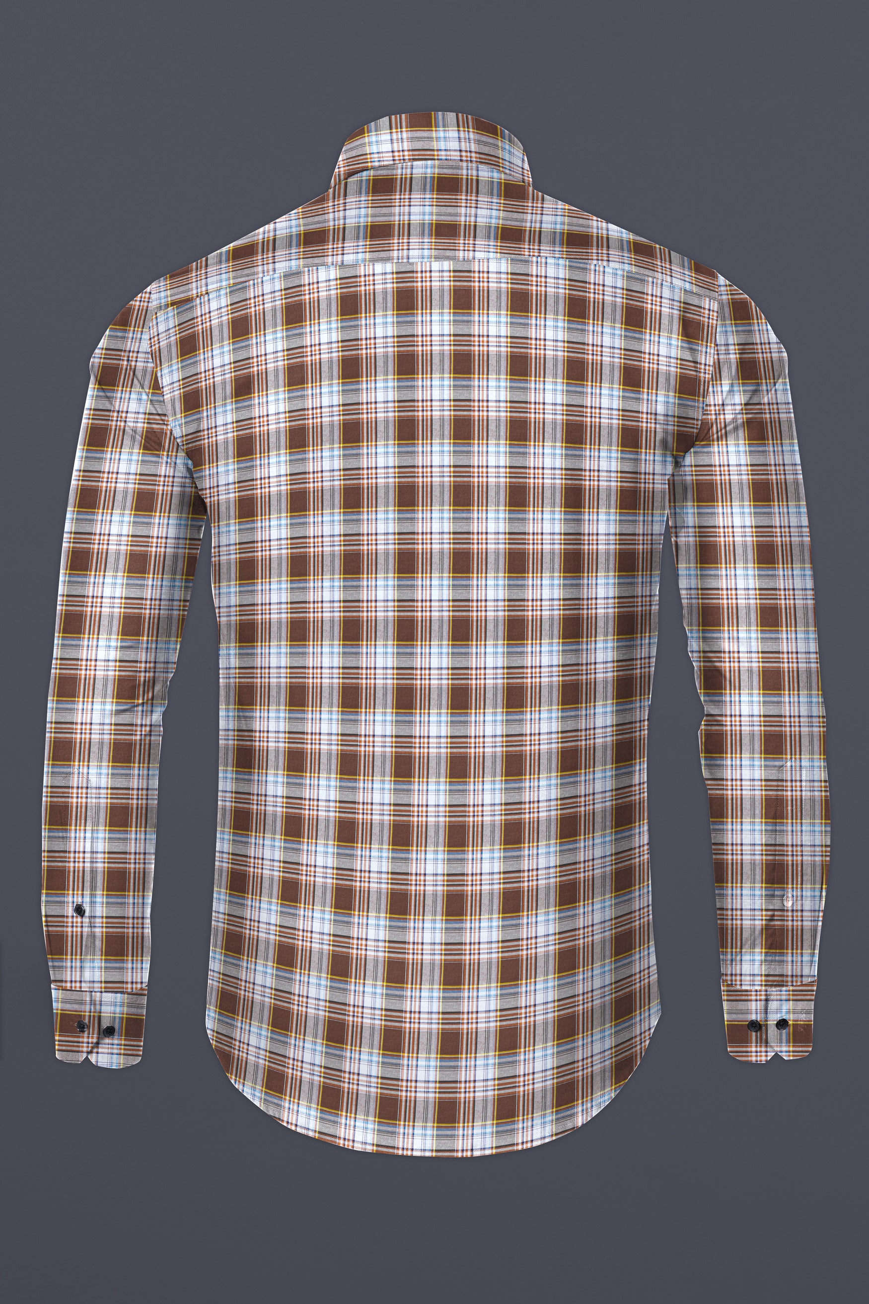 Shingle Fawn Multicolour Plaid Premium Cotton Shirt