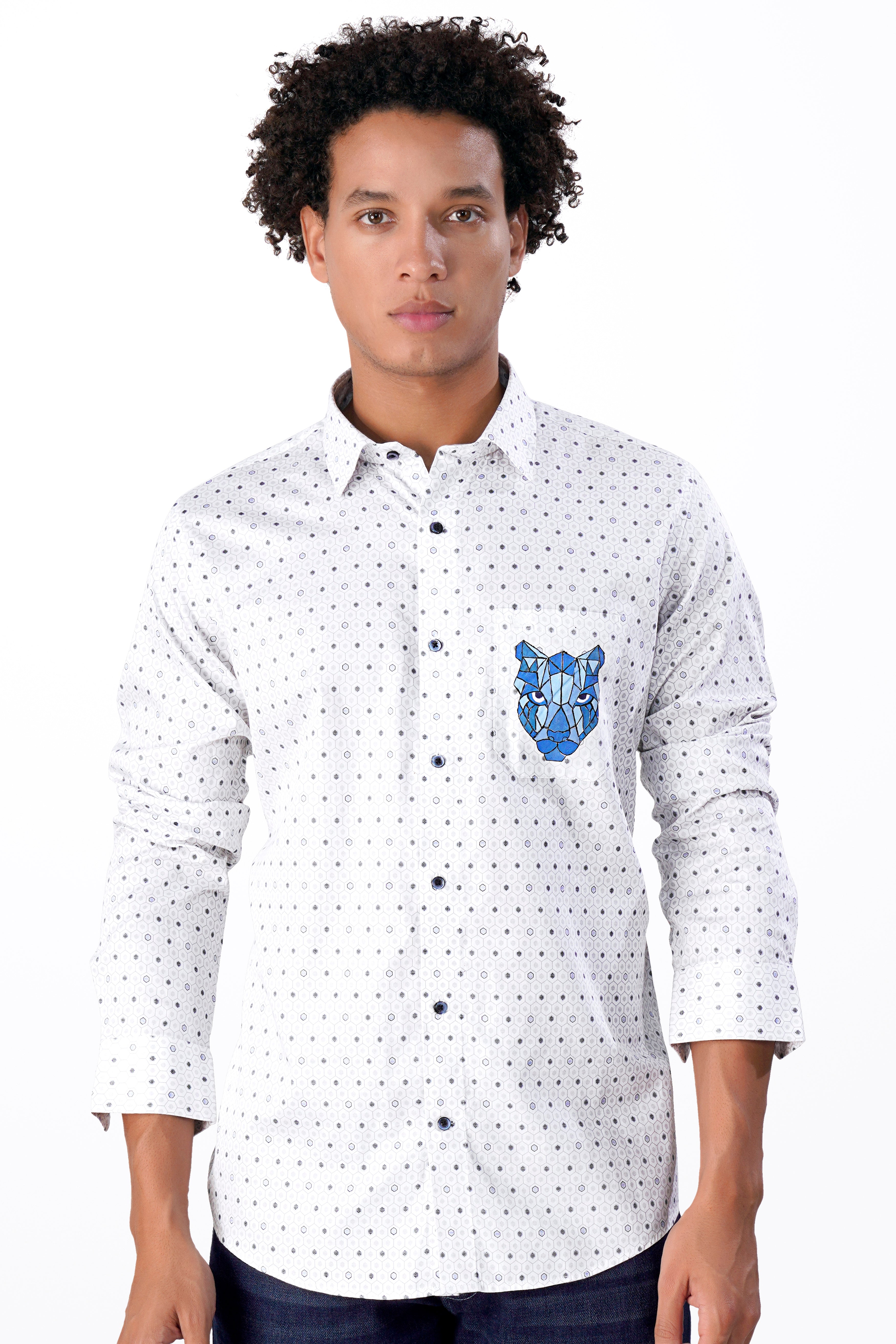 Bright White with Gull Blue Printed and Hand Painted Super Soft Premium Cotton Designer Shirt 6291-BLE-ART-38, 6291-BLE-ART-H-38, 6291-BLE-ART-39, 6291-BLE-ART-H-39, 6291-BLE-ART-40, 6291-BLE-ART-H-40, 6291-BLE-ART-42, 6291-BLE-ART-H-42, 6291-BLE-ART-44, 6291-BLE-ART-H-44, 6291-BLE-ART-46, 6291-BLE-ART-H-46, 6291-BLE-ART-48, 6291-BLE-ART-H-48, 6291-BLE-ART-50, 6291-BLE-ART-H-50, 6291-BLE-ART-52, 6291-BLE-ART-H-52