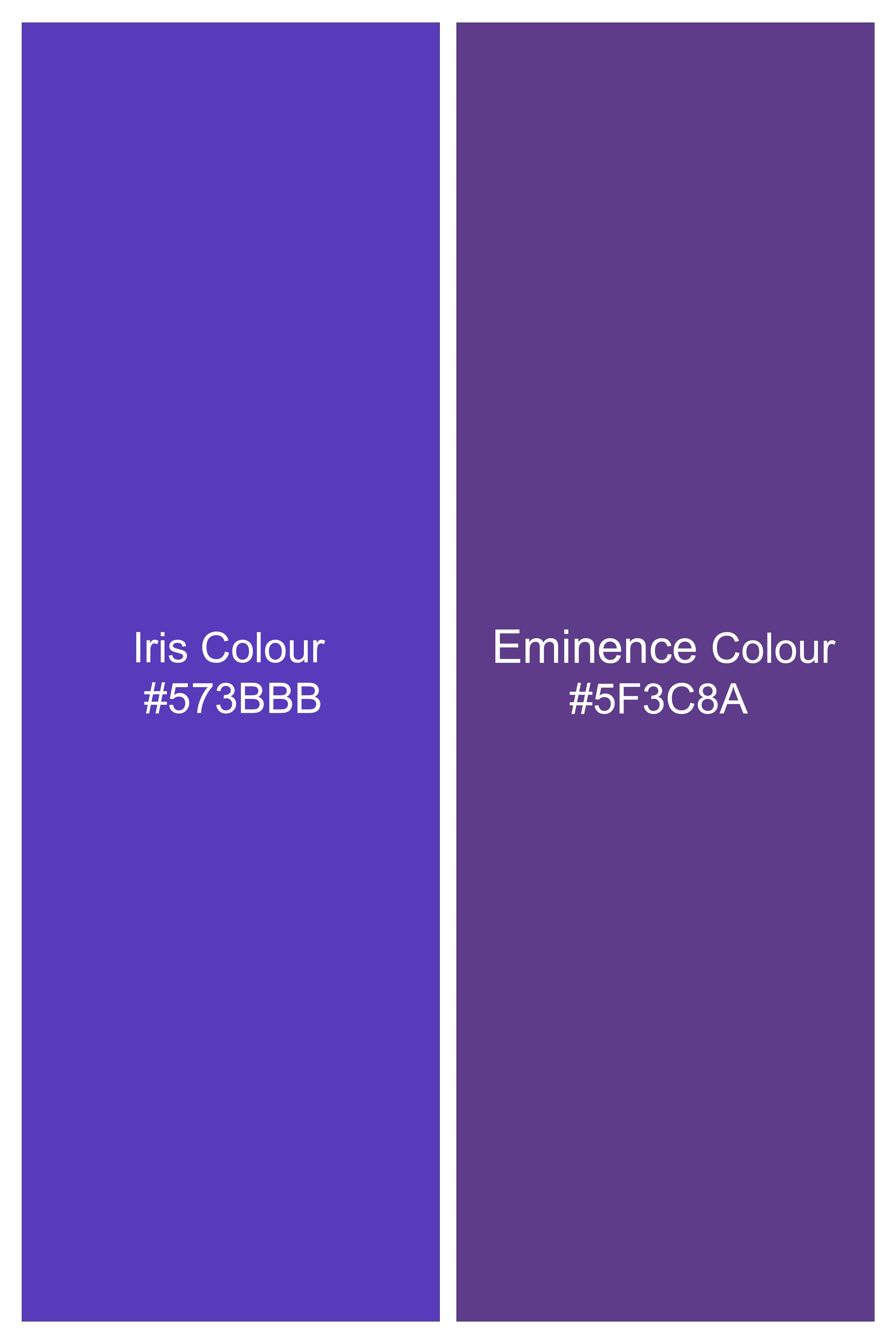 Iris Blue with Eminence Purple Embroidered Chambray Designer Kurta Shirt 6315-KS-E213-38, 6315-KS-E213-H-38, 6315-KS-E213-39, 6315-KS-E213-H-39, 6315-KS-E213-40, 6315-KS-E213-H-40, 6315-KS-E213-42, 6315-KS-E213-H-42, 6315-KS-E213-44, 6315-KS-E213-H-44, 6315-KS-E213-46, 6315-KS-E213-H-46, 6315-KS-E213-48, 6315-KS-E213-H-48, 6315-KS-E213-50, 6315-KS-E213-H-50, 6315-KS-E213-52, 6315-KS-E213-H-52