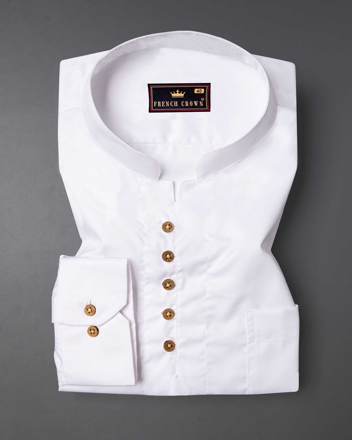 Bright white Premium Cotton Kurta Shirt