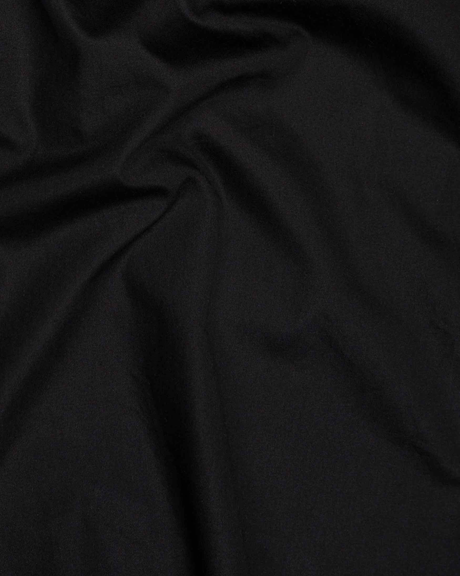 Jade Black Floral Printed Super Soft Premium Cotton Shirt