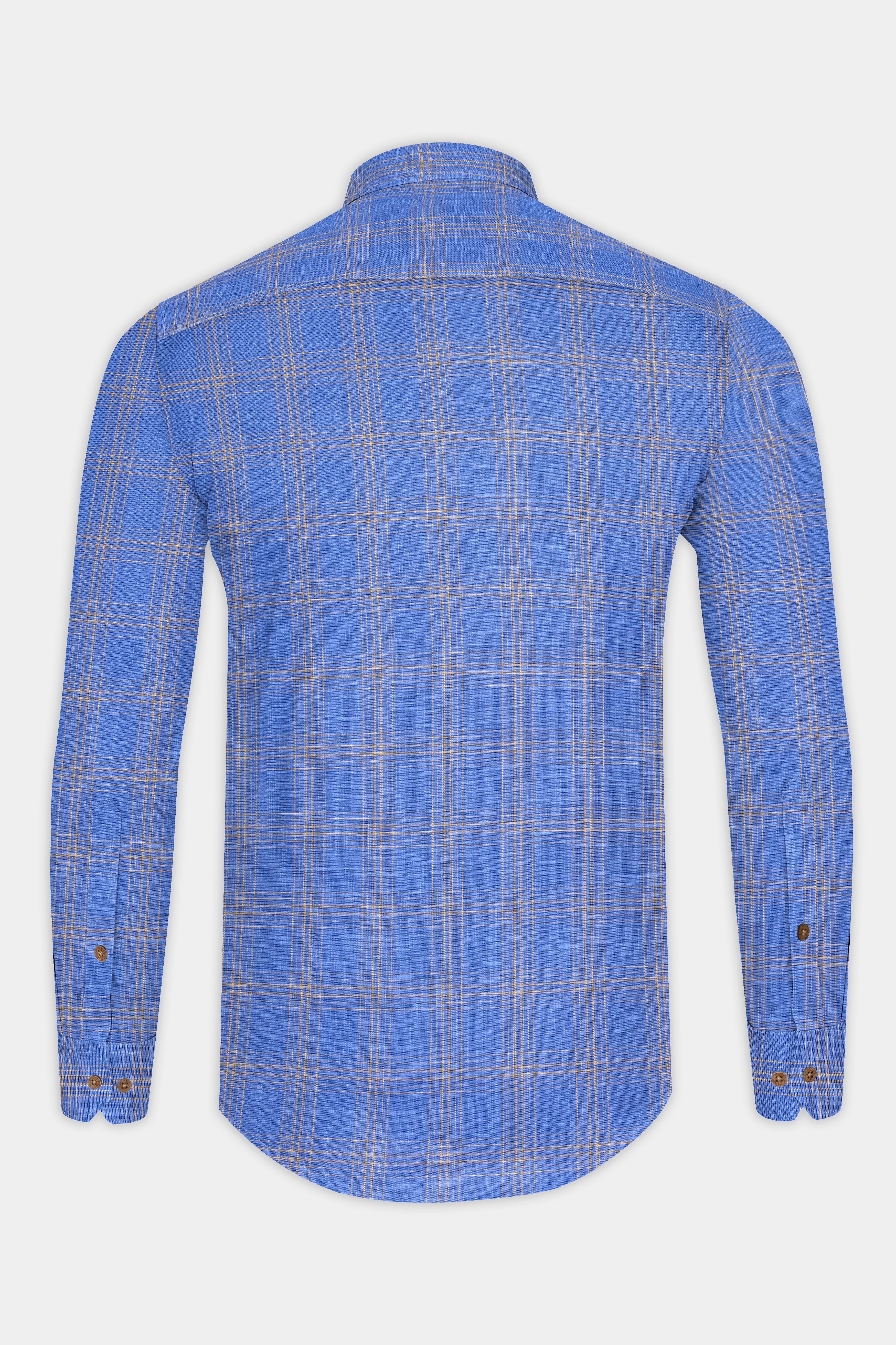 Linen scrampi checkered shirt