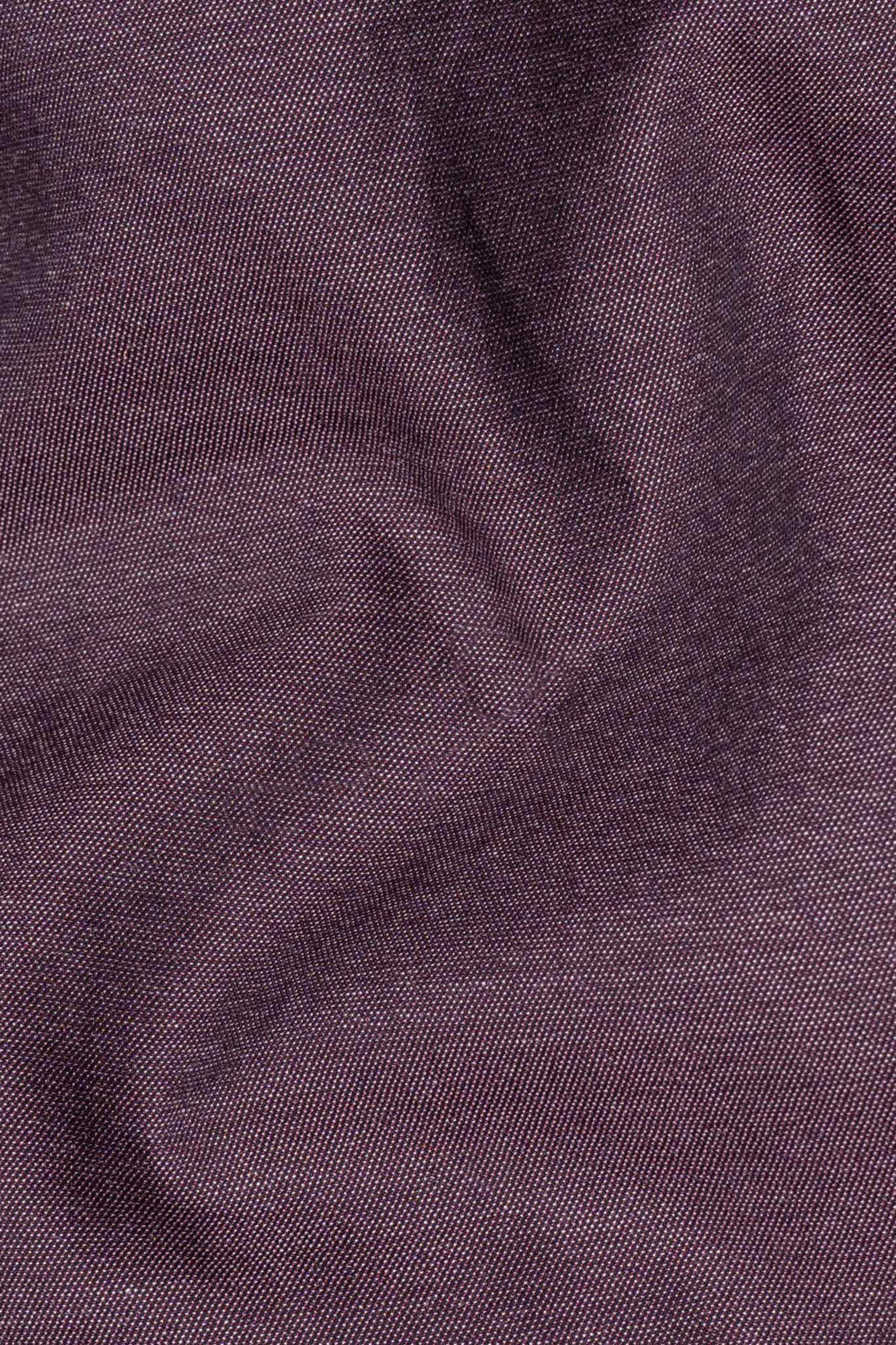 Matterhorn Purple Tribal Patchwork Chambray Designer Shirt