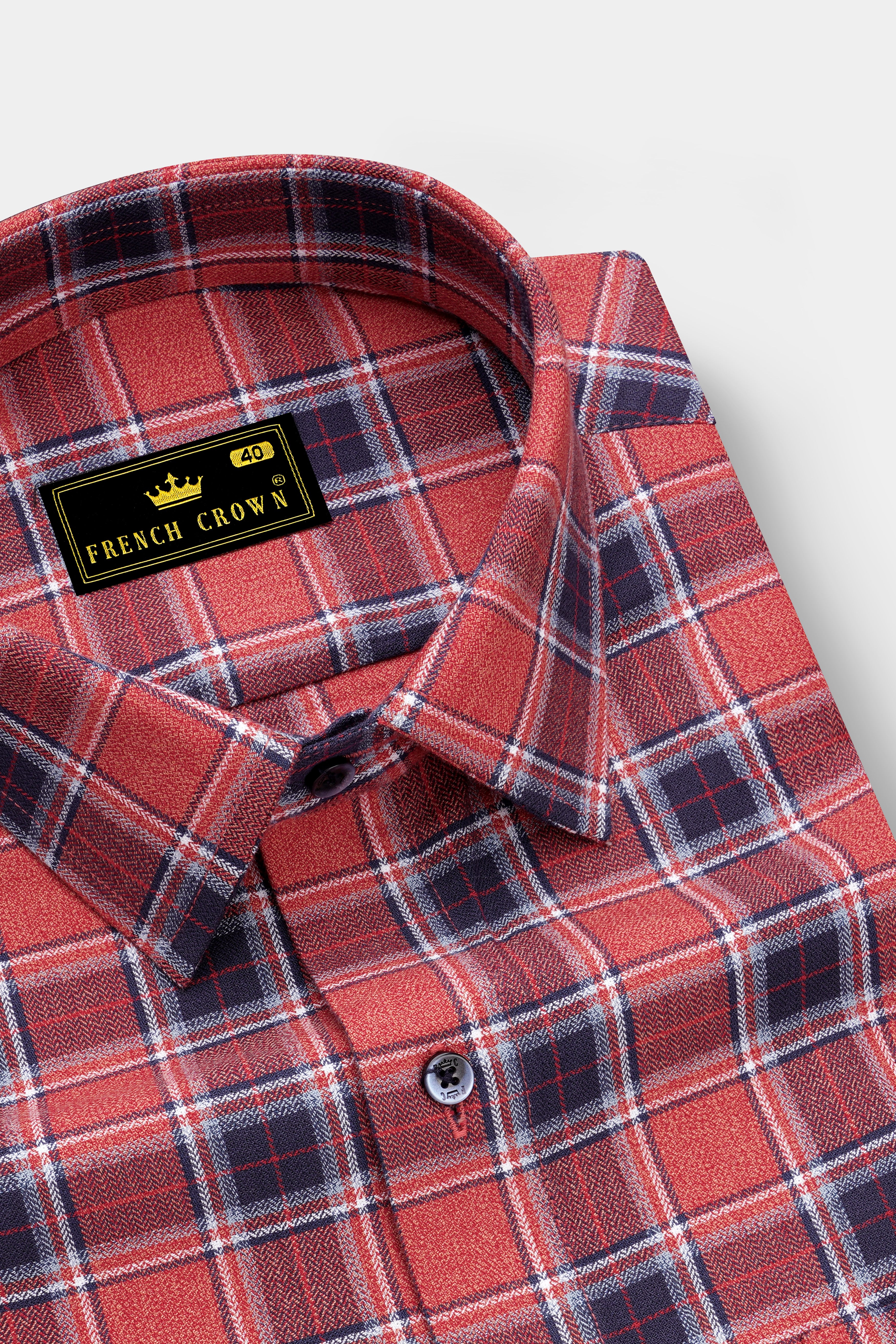 Geraldine Plaid Herringbone Shirt