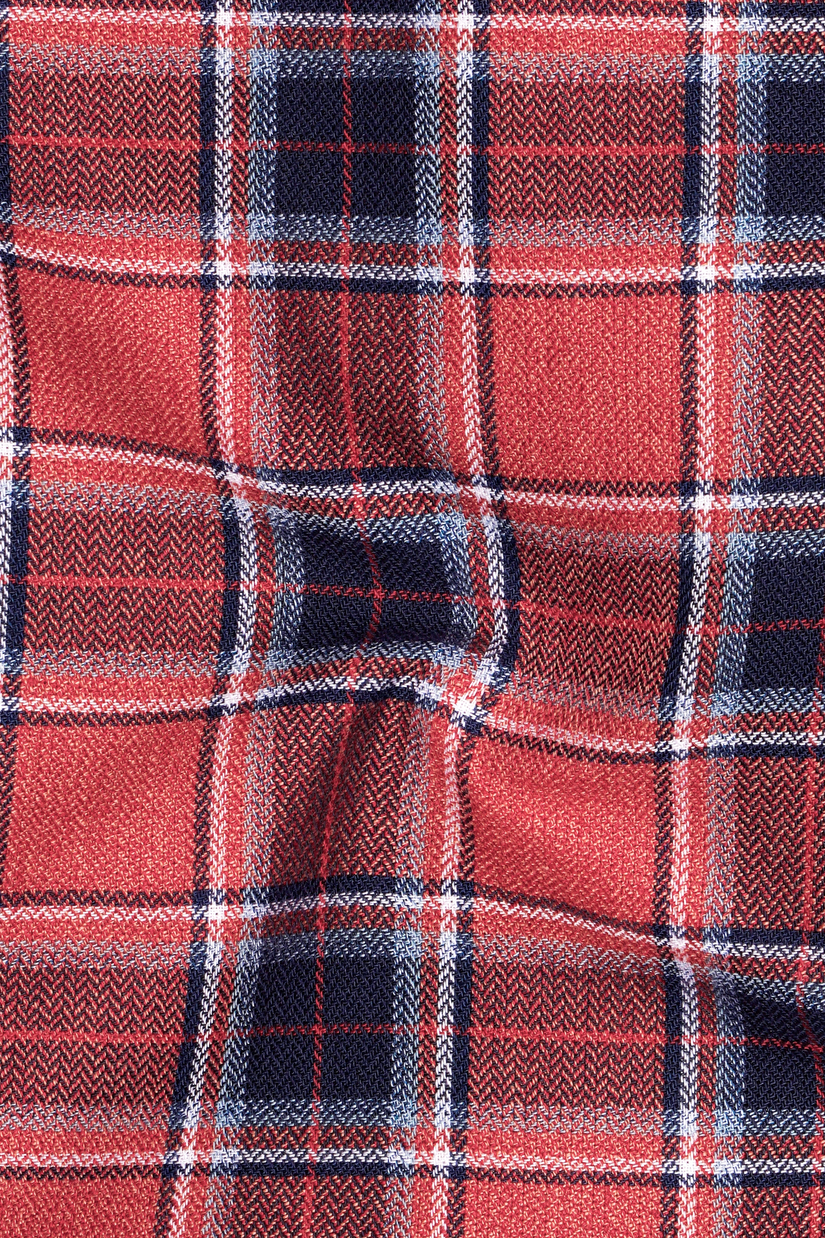 Geraldine Plaid Herringbone Shirt