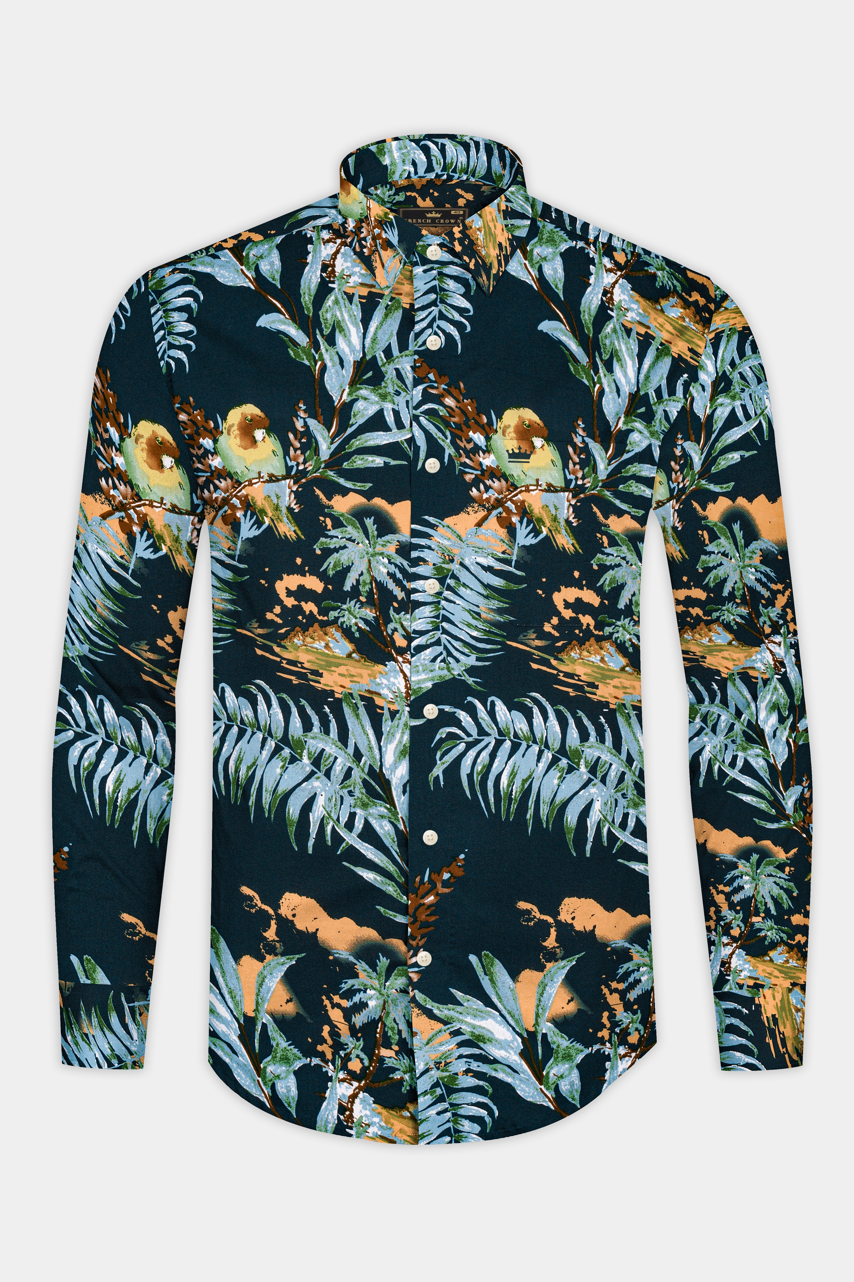 Firefly Tropical Printed Twill Premium Cotton Shirt