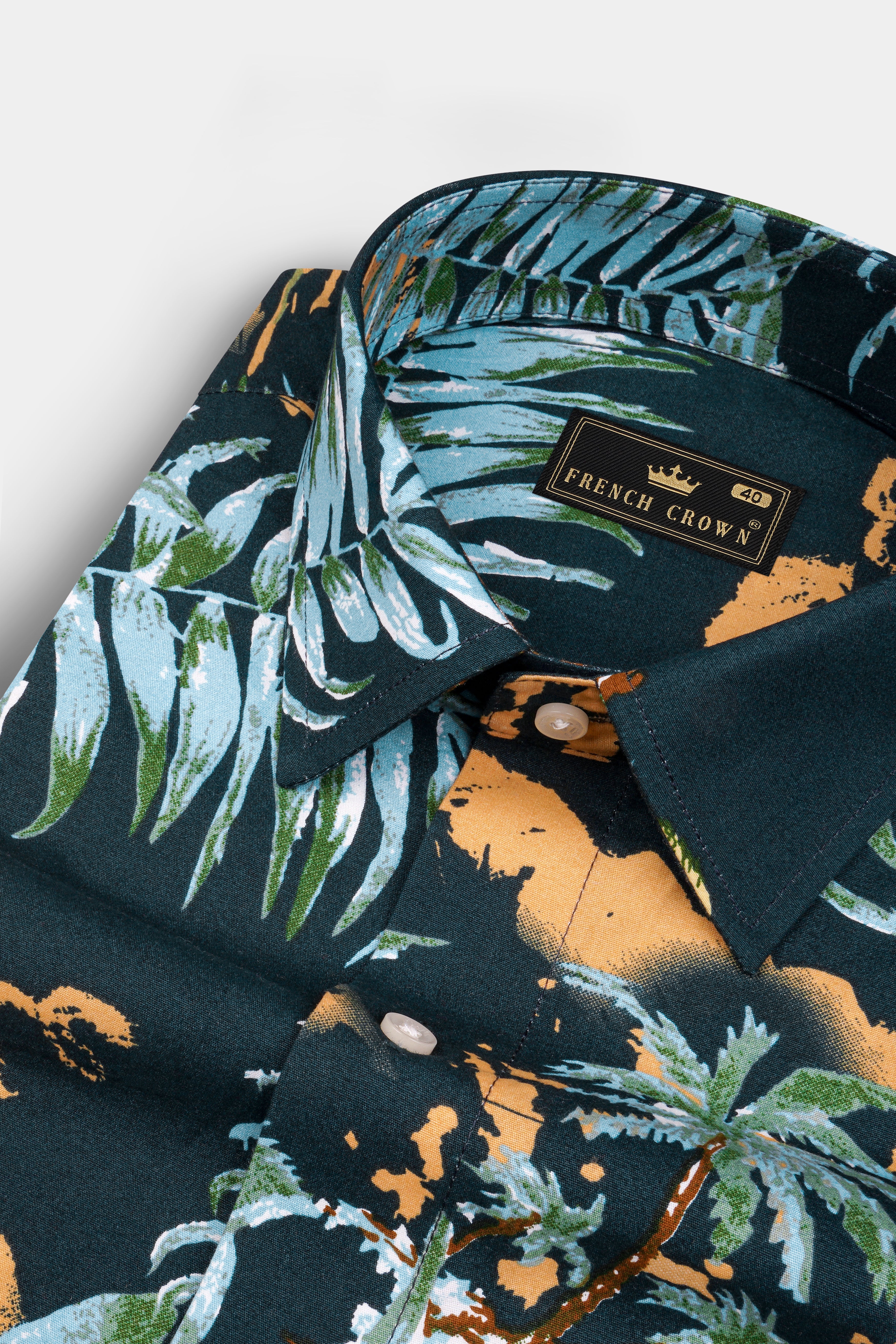 Firefly Tropical Printed Twill Premium Cotton Shirt