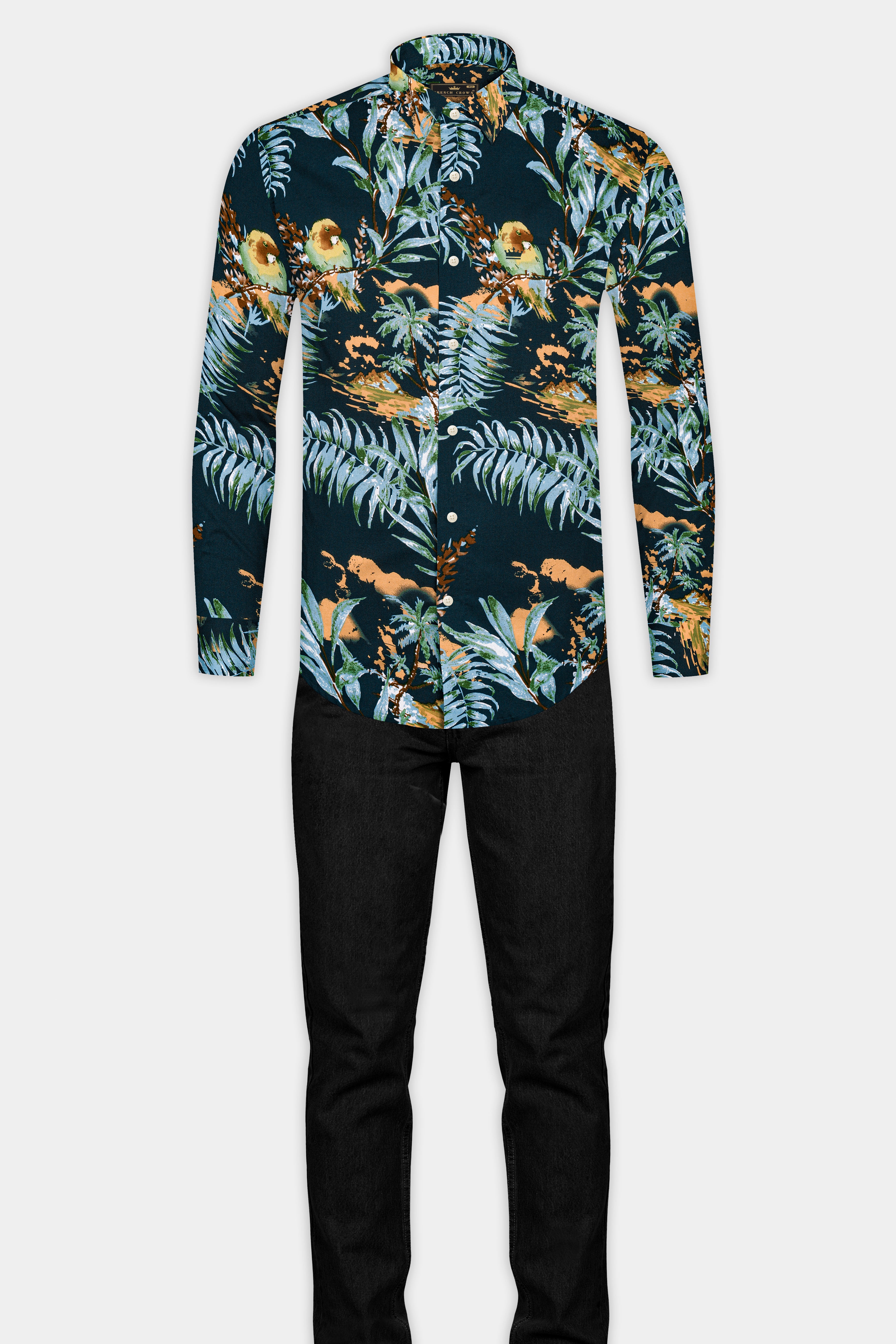 Firefly Tropical Printed Twill Premium Cotton Shirt