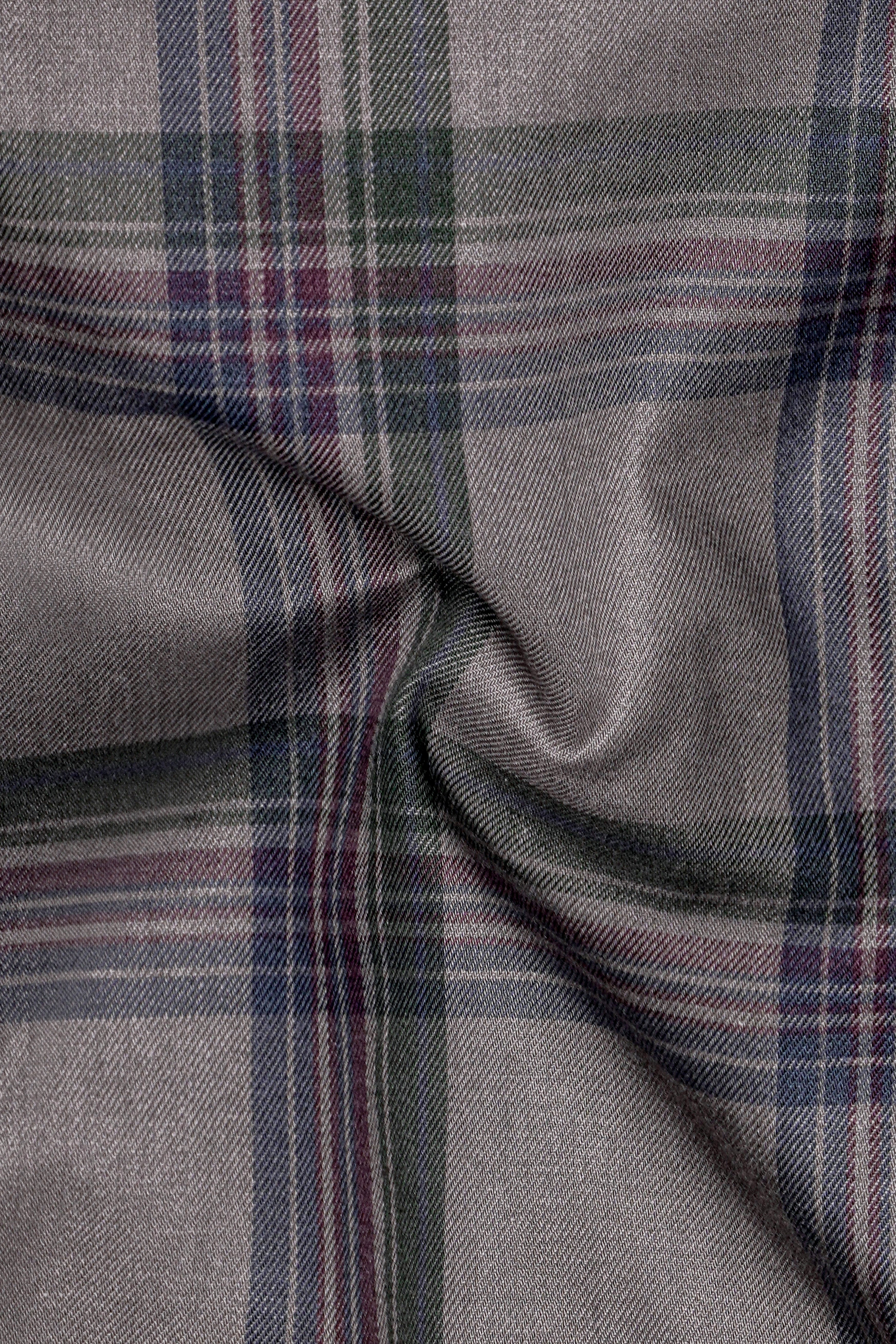 Venus with Cadet Blue Plaid Premium Cotton Shirt