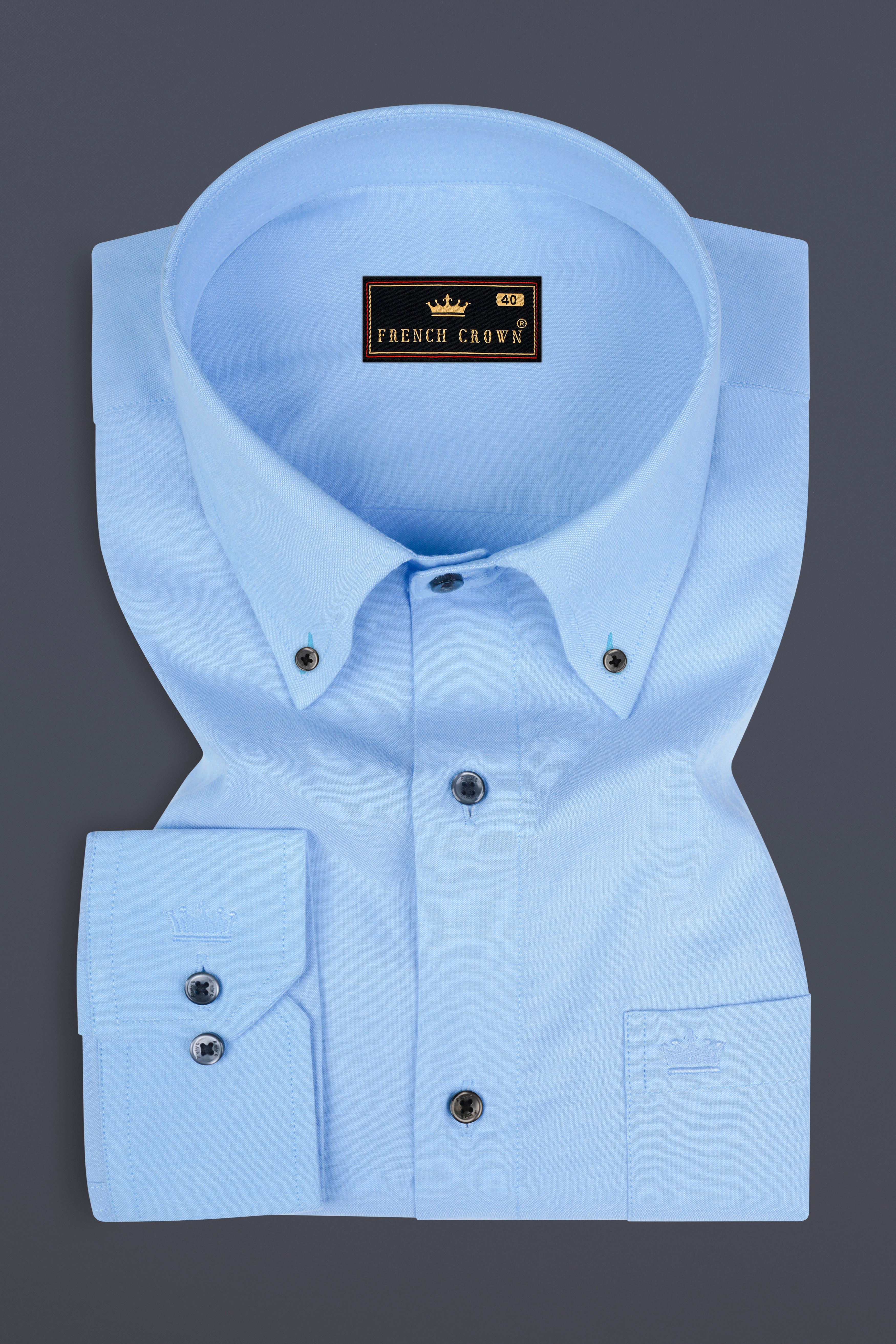 Perano Blue Royal Oxford Shirt