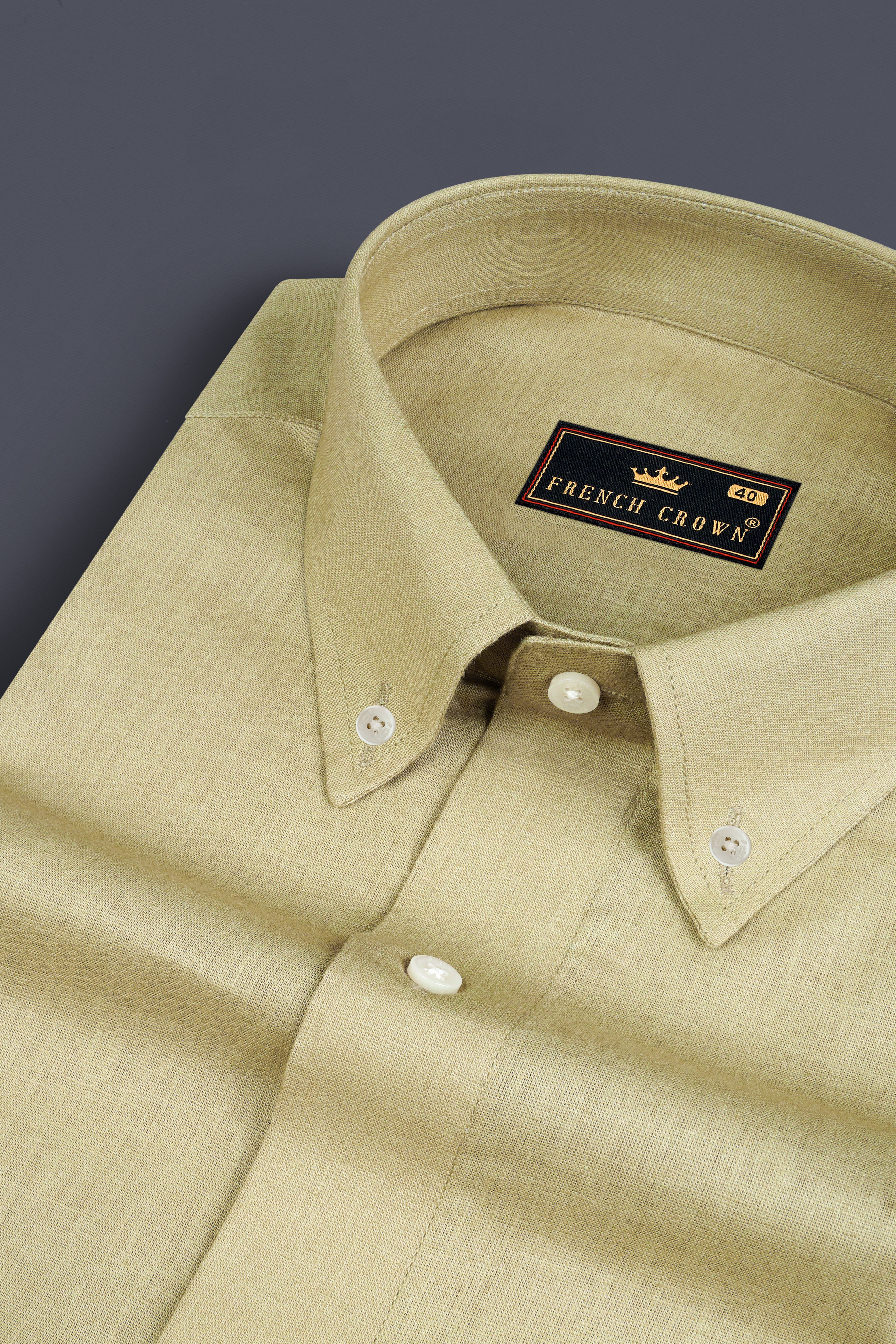 Green Mist Luxurious Linen Shirt