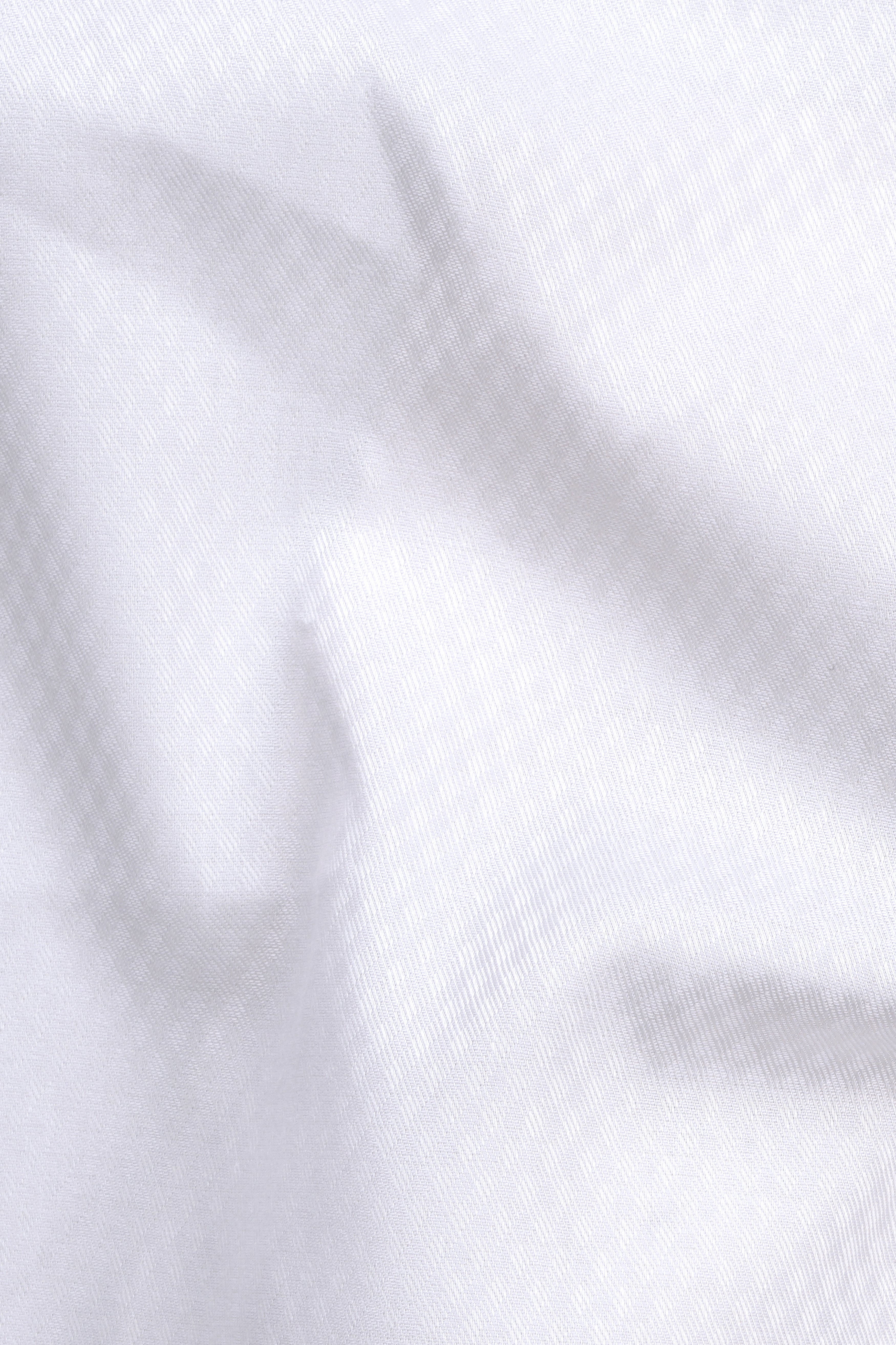 White Smoke Subtle Rhombus Printed Premium Cotton Shirt