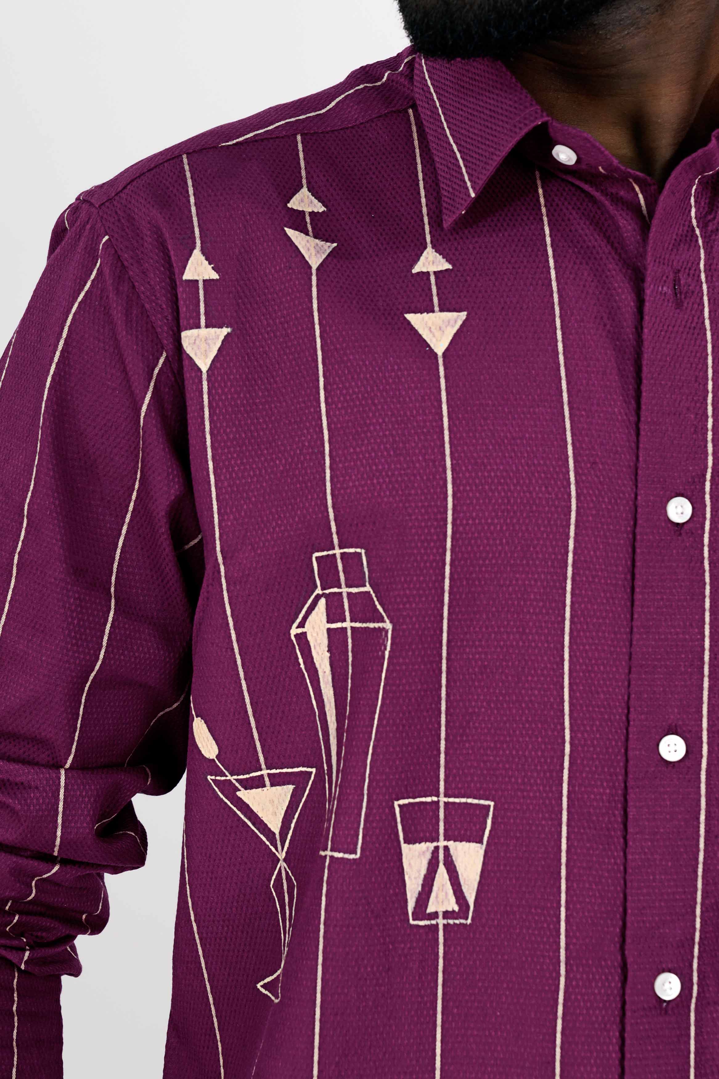 Rose Bud Maroon Striped Hand Painted Dobby Textured Premium Giza Cotton Shirt 6863-ART-38, 6863-ART-H-38, 6863-ART-39, 6863-ART-H-39, 6863-ART-40, 6863-ART-H-40, 6863-ART-42, 6863-ART-H-42, 6863-ART-44, 6863-ART-H-44, 6863-ART-46, 6863-ART-H-46, 6863-ART-48, 6863-ART-H-48, 6863-ART-50, 6863-ART-H-50, 6863-ART-52, 6863-ART-H-52