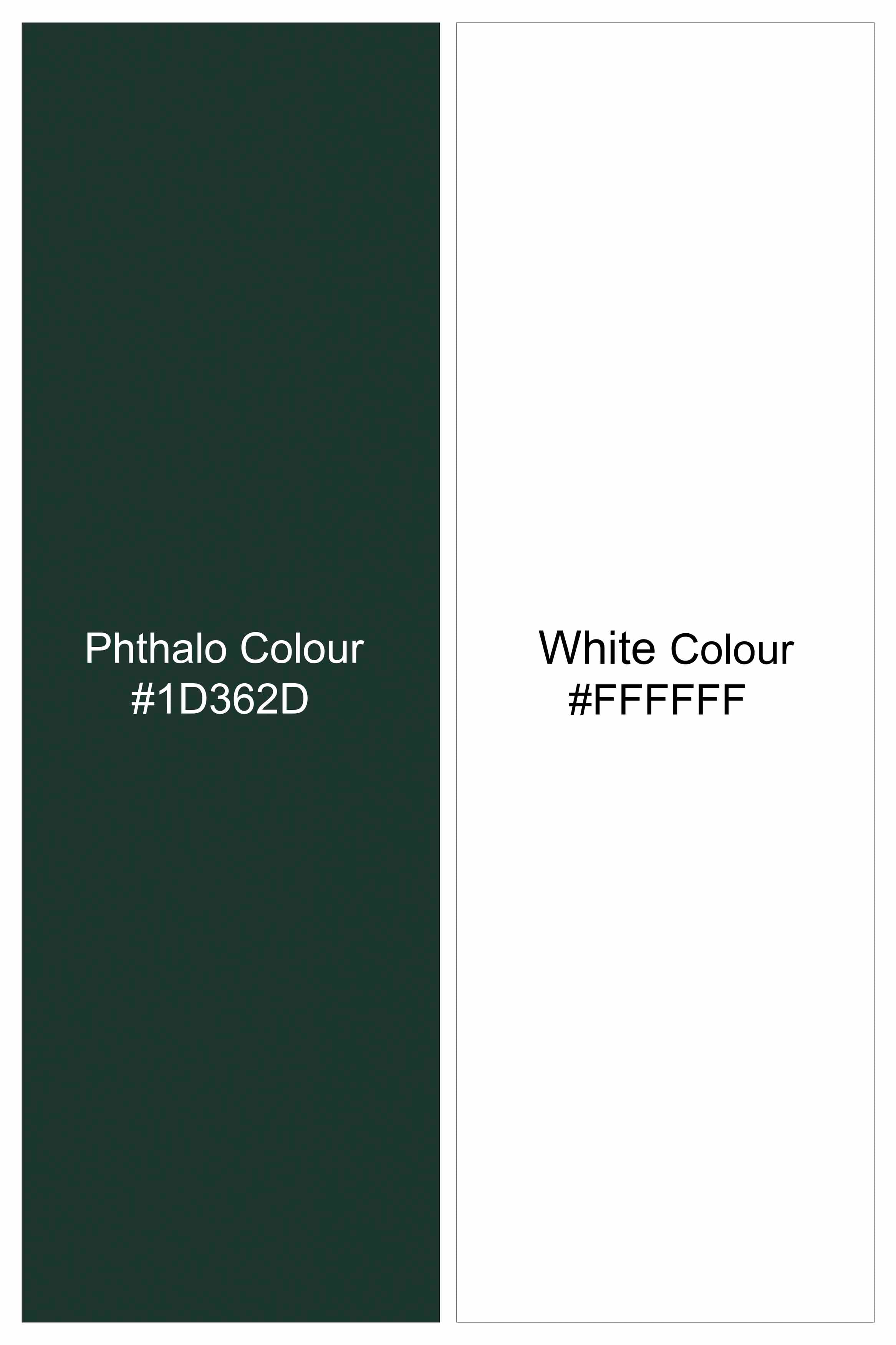 Phthalo Green with White Hand Painted Super Soft Premium Cotton Designer Shirt 6871-M-ART-38, 6871-M-ART-H-38, 6871-M-ART-39, 6871-M-ART-H-39, 6871-M-ART-40, 6871-M-ART-H-40, 6871-M-ART-42, 6871-M-ART-H-42, 6871-M-ART-44, 6871-M-ART-H-44, 6871-M-ART-46, 6871-M-ART-H-46, 6871-M-ART-48, 6871-M-ART-H-48, 6871-M-ART-50, 6871-M-ART-H-50, 6871-M-ART-52, 6871-M-ART-H-52