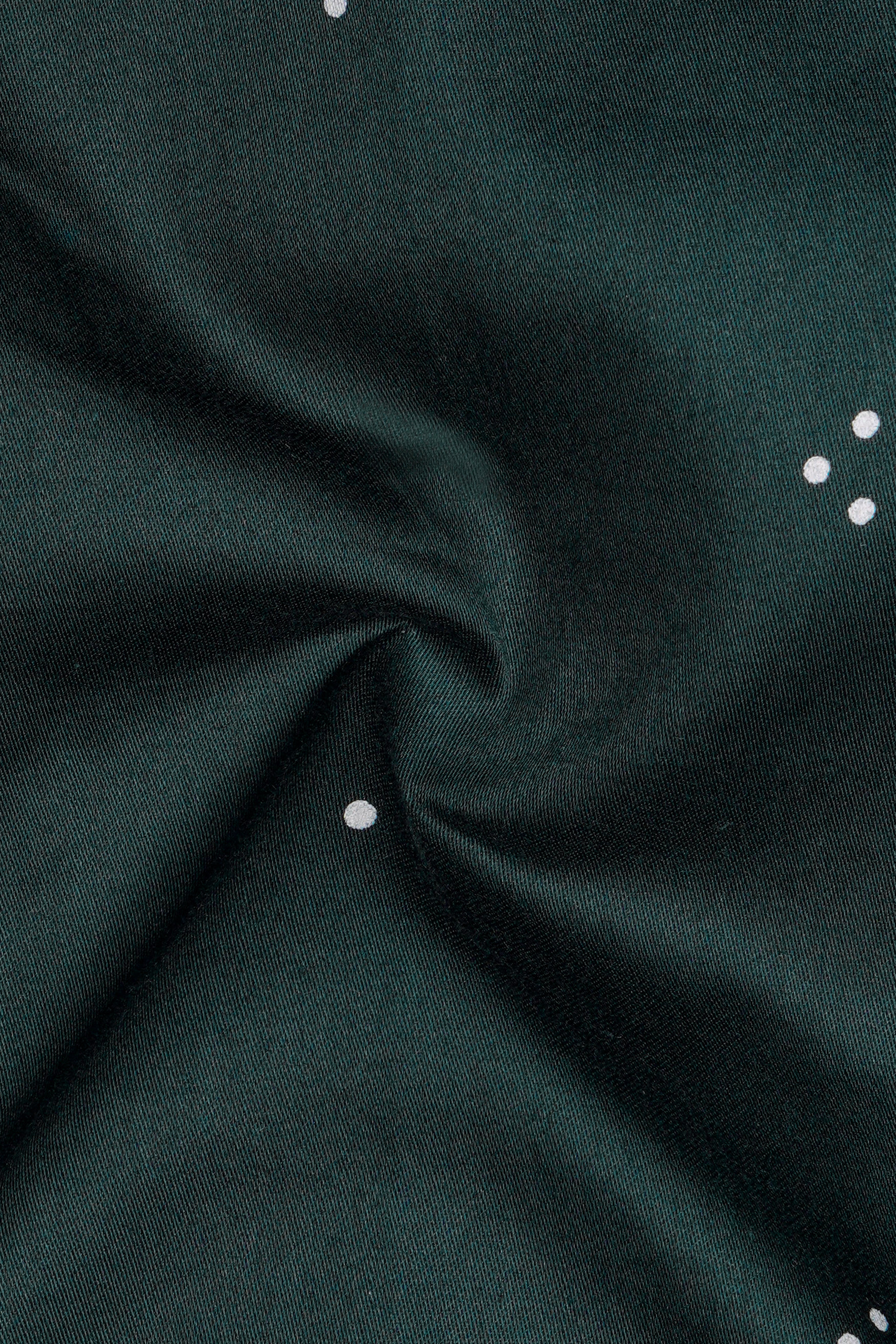 Limed Spruce Green Dotted Super Soft Premium Cotton Shirt
