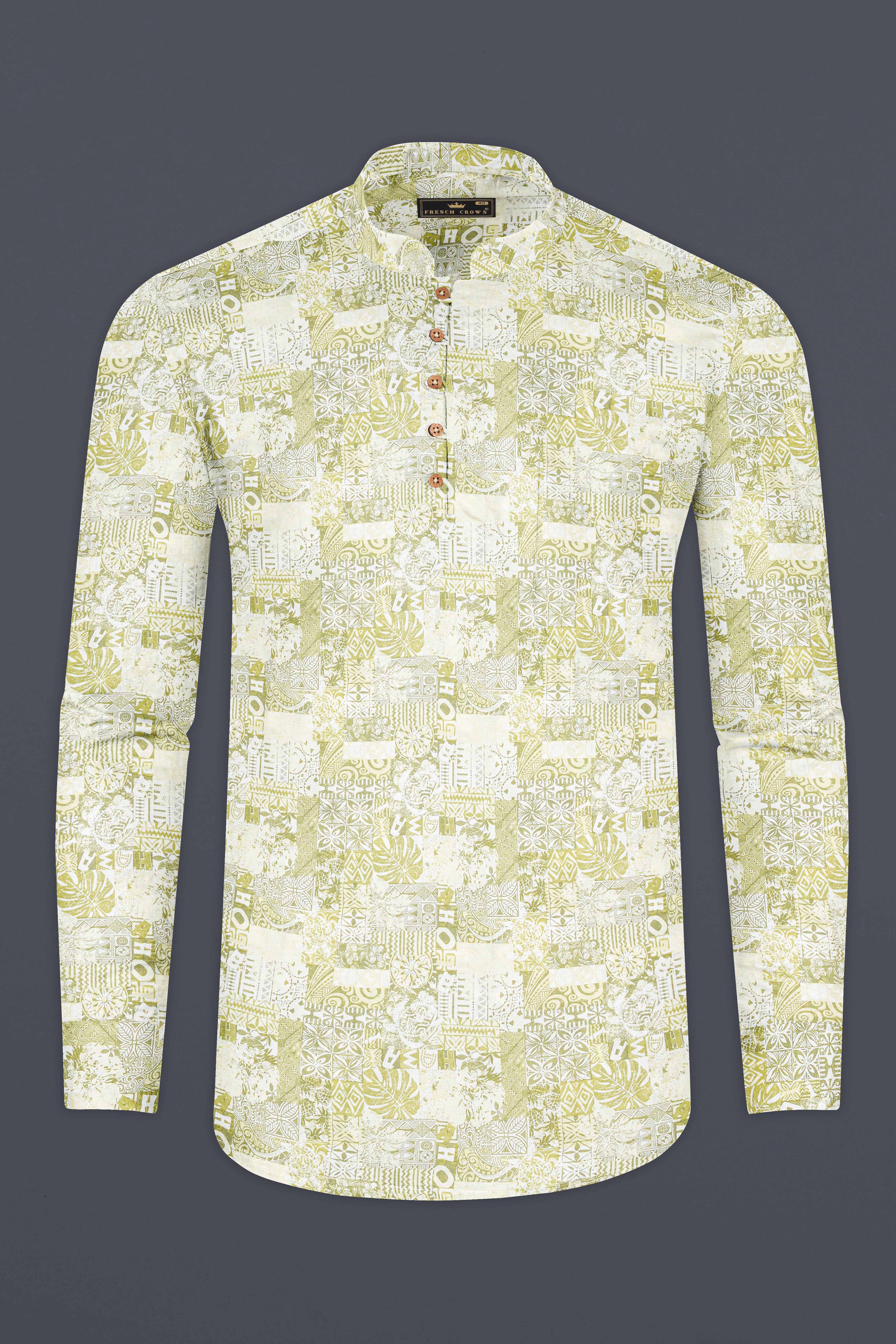 Chelsea Cucumber Printed Premium Cotton Kurta Shirt