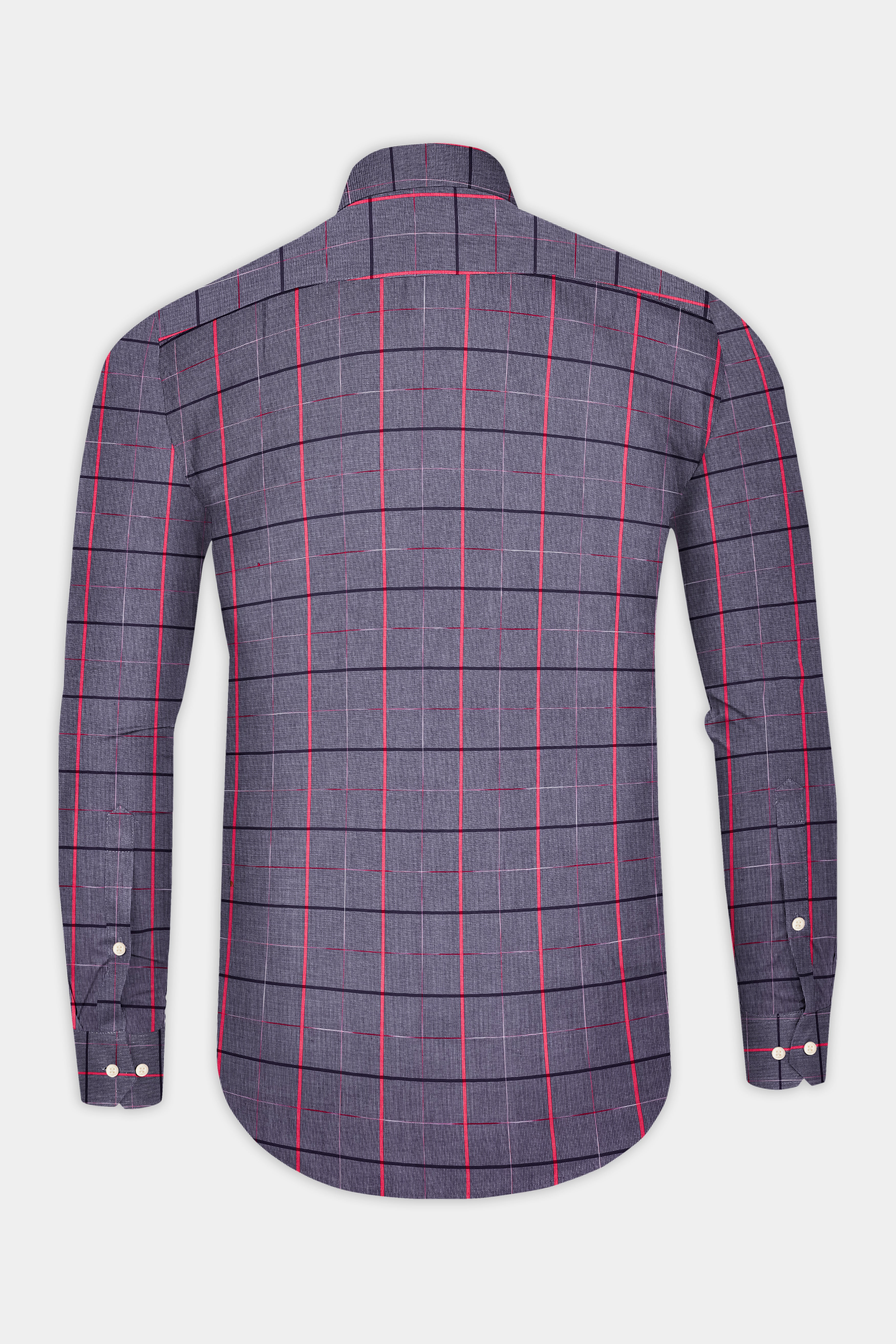 Oslo Windowpane Dobby Textured Premium Giza Cotton Shirt