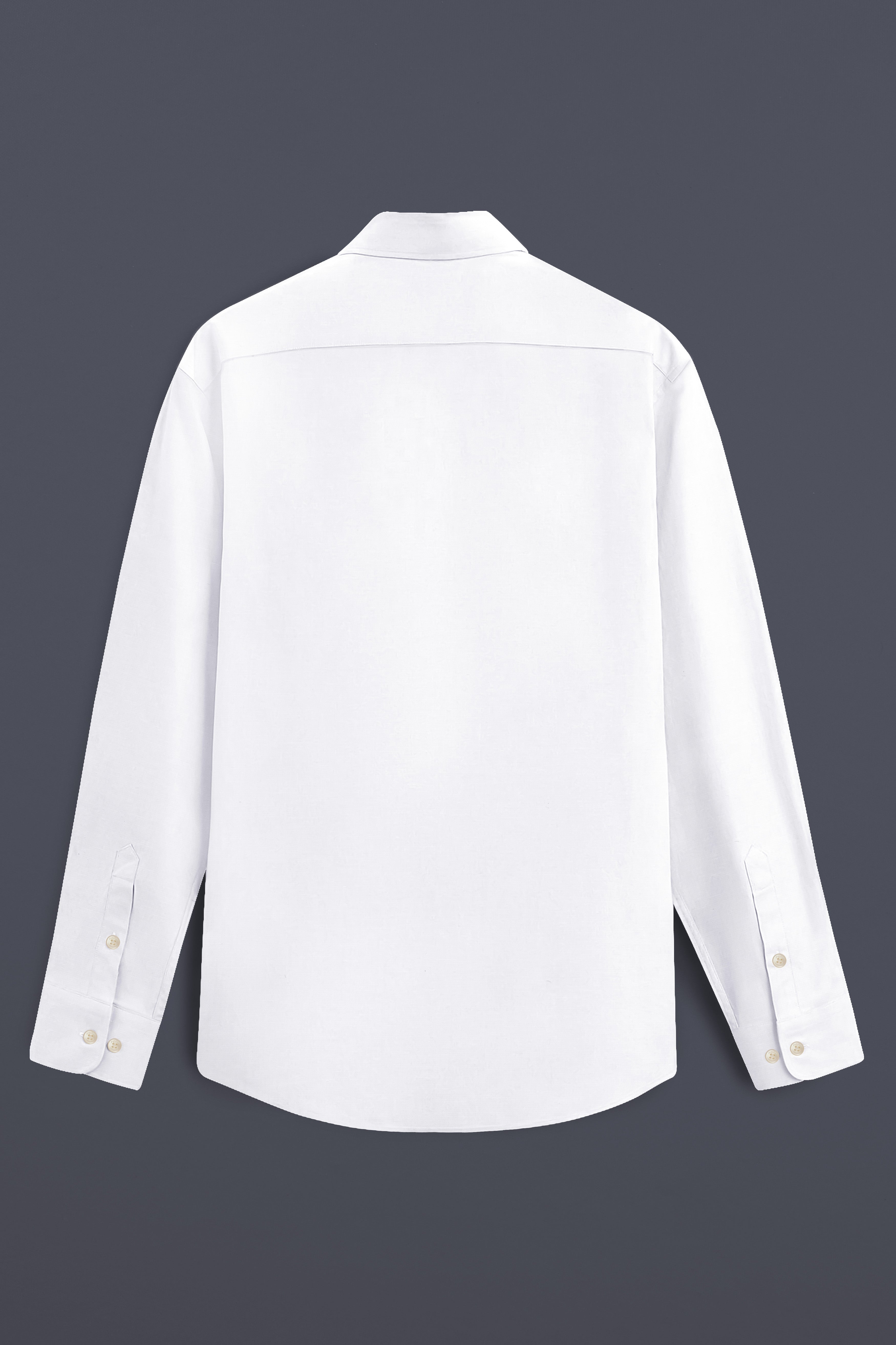 White and Cloud Burst Leaves Printed Premium Cotton Shirt