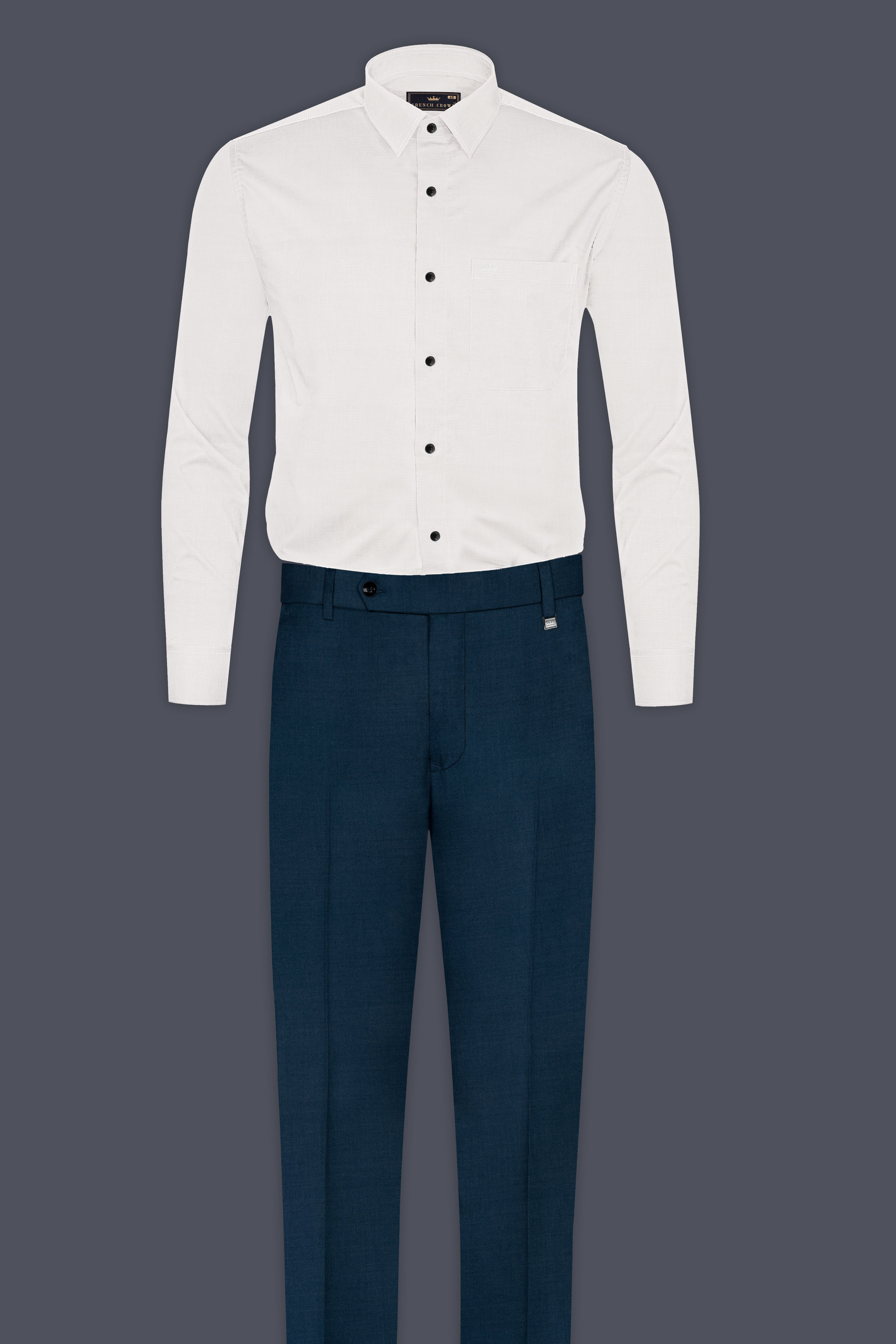Formal Wear Blue Pant White Shirt Formal White Shirt And Navy Blue