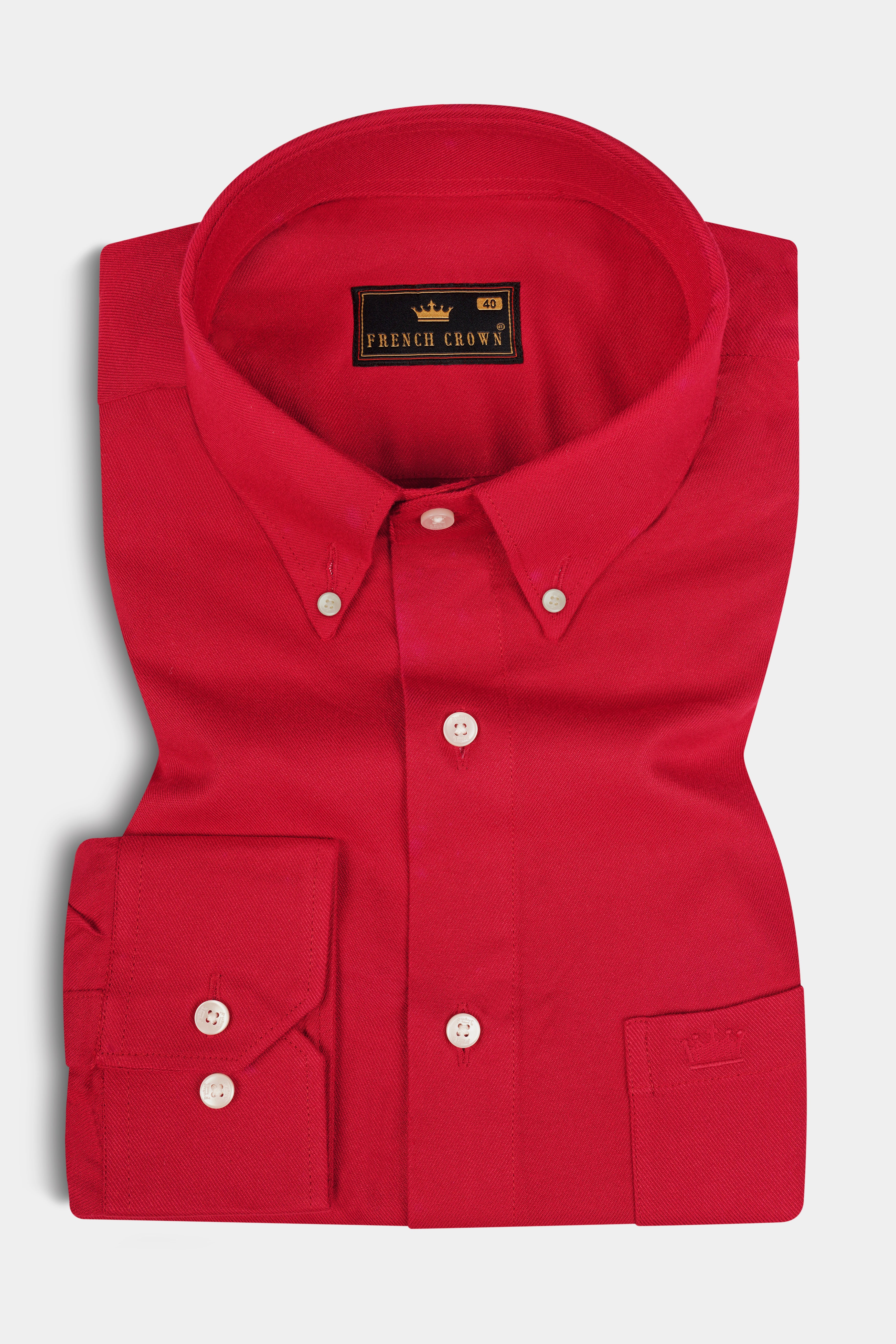 Valencia Red Premium Tencel Shirt