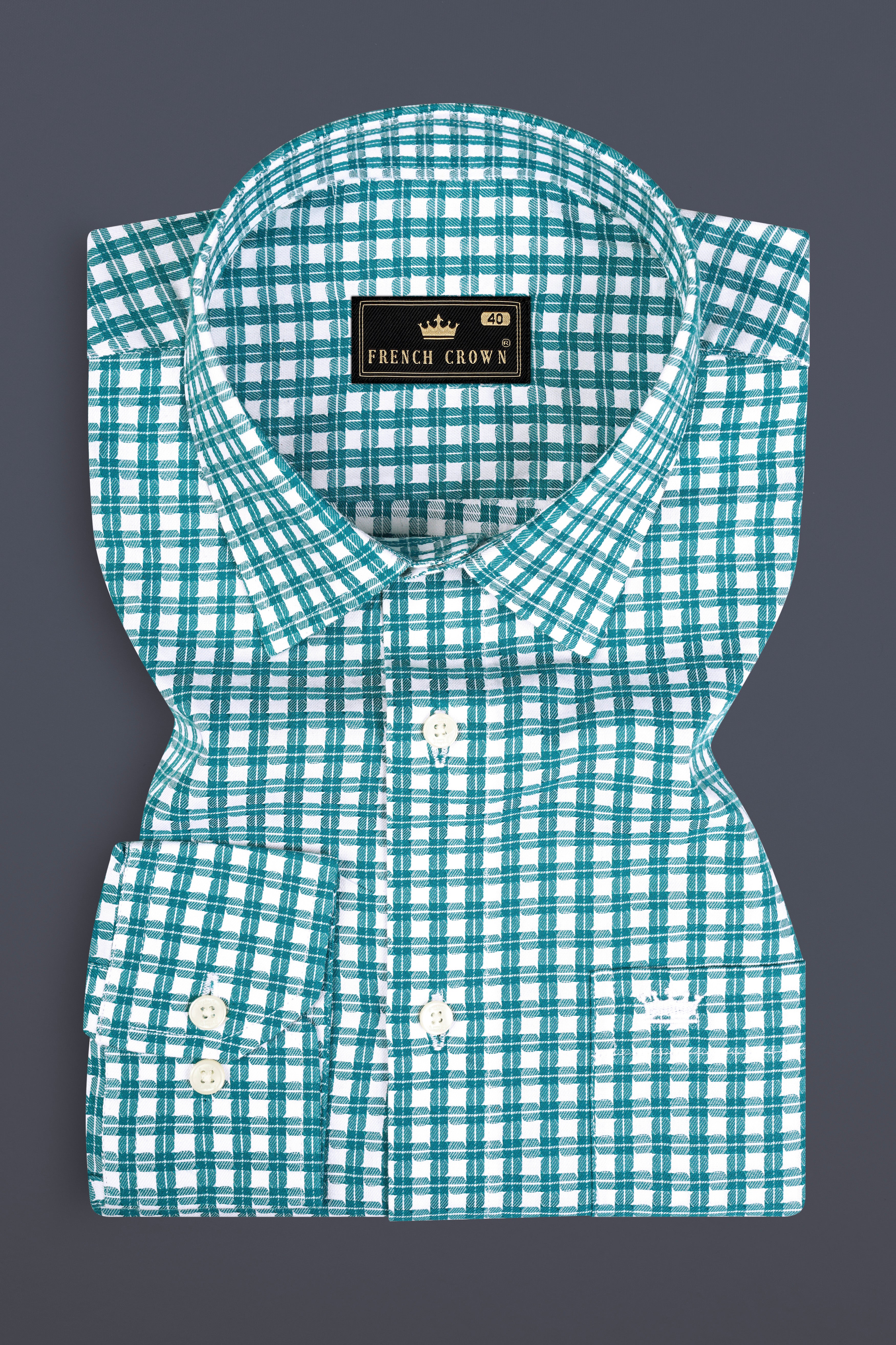 Surfie Checkered Premium Giza Cotton Shirt