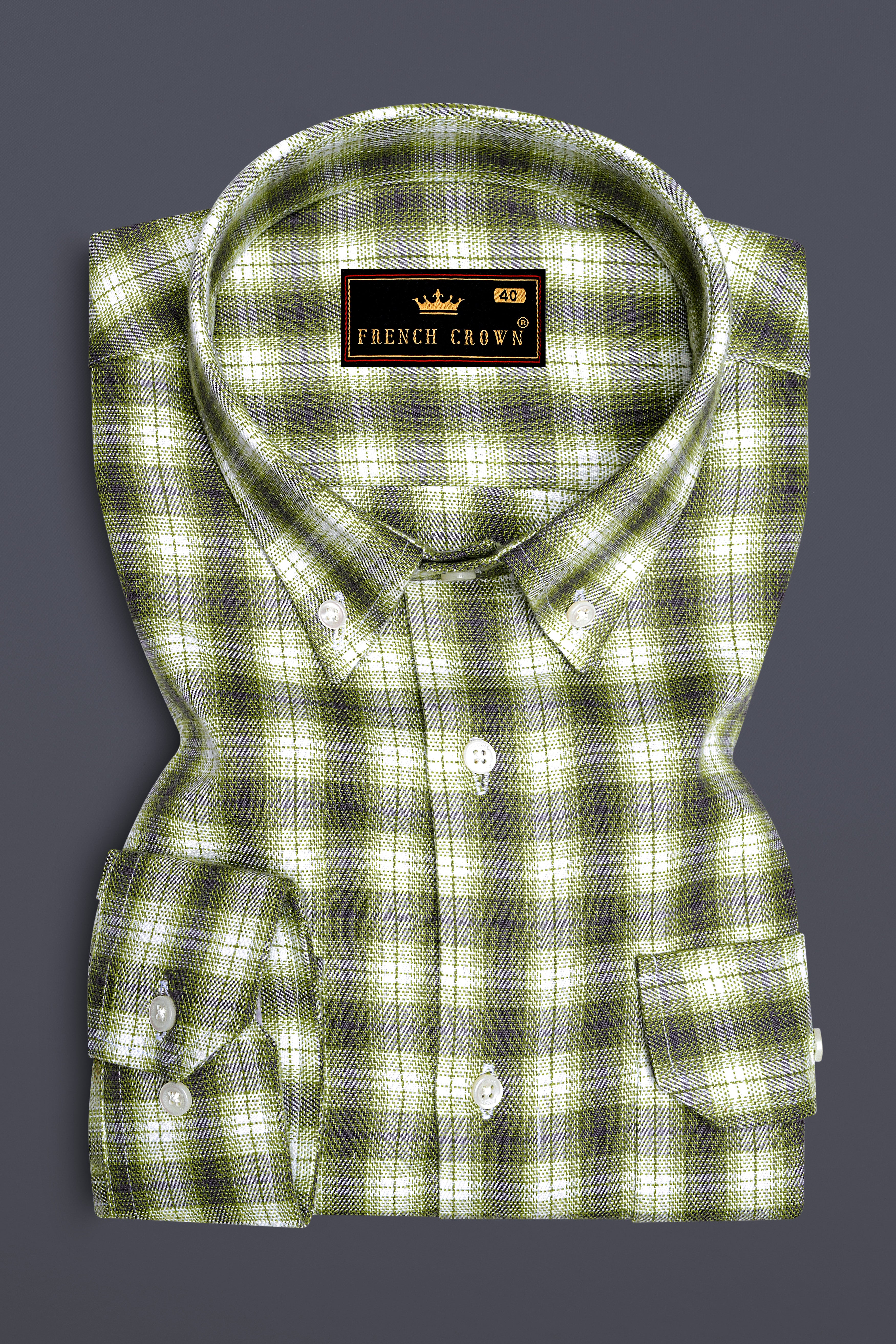 Wild Willow Green Plaid Royal Oxford Overshirt/Shacket