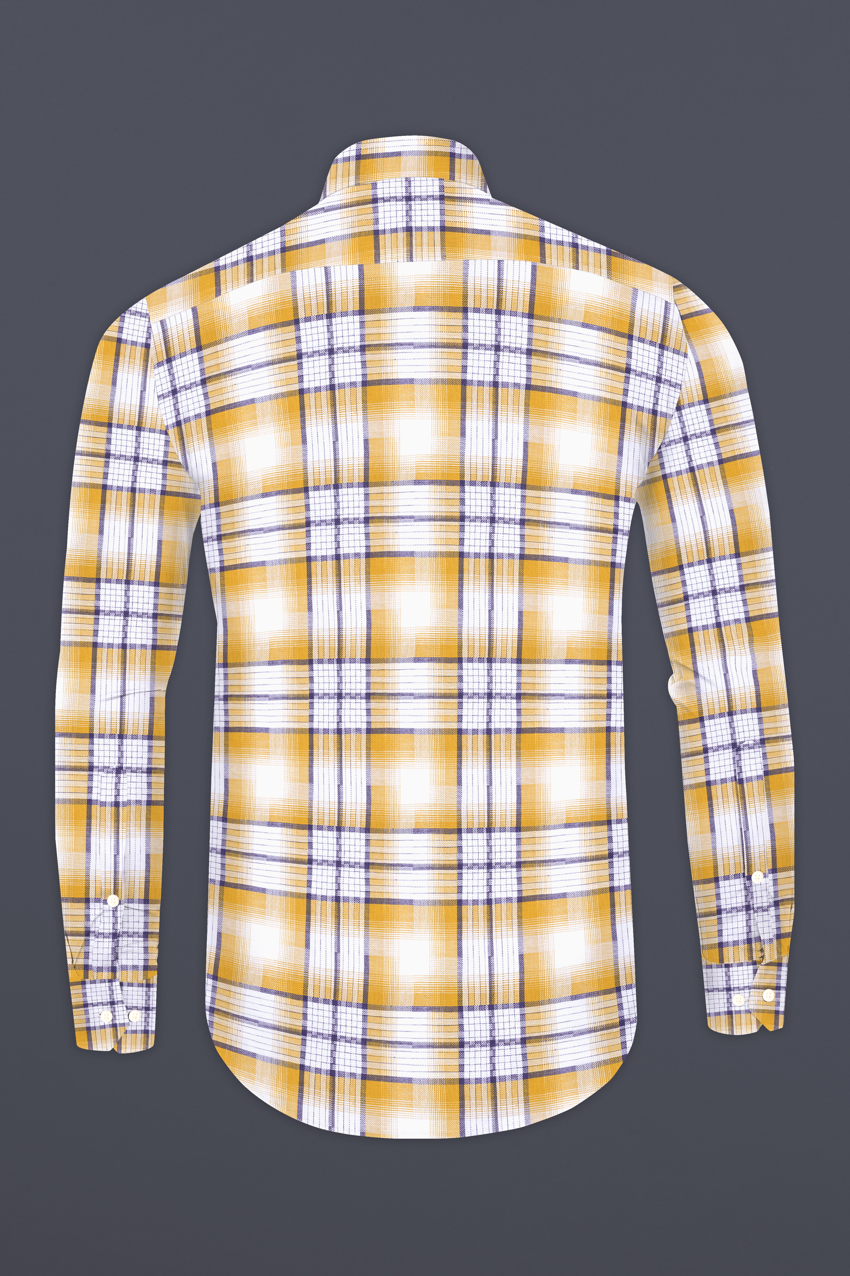 Minsk Brown Twill Plaid Premium Cotton Shirt