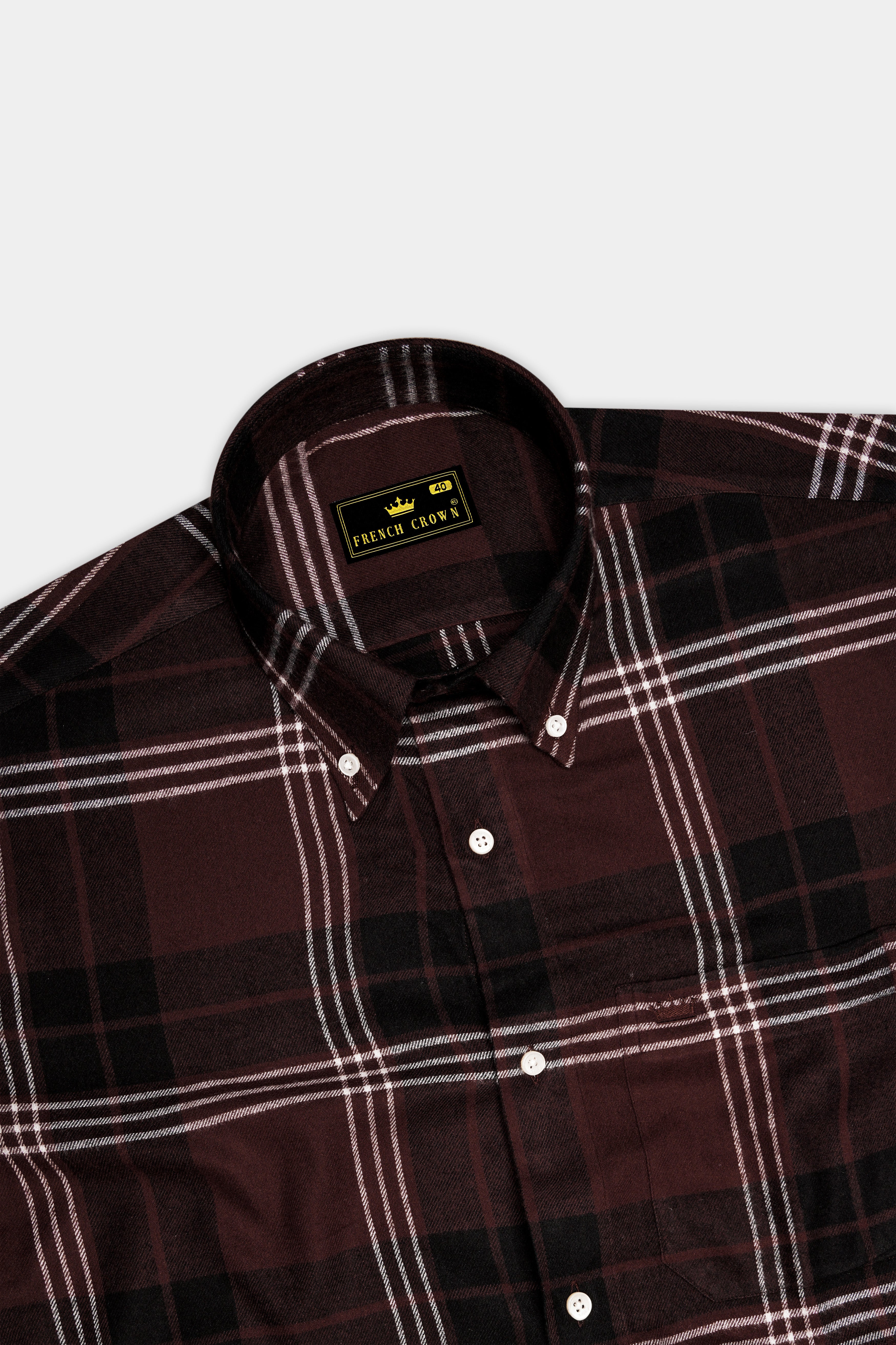 Cab Sav Brown Plaid Super Soft Flannel Overshirt/Shacket