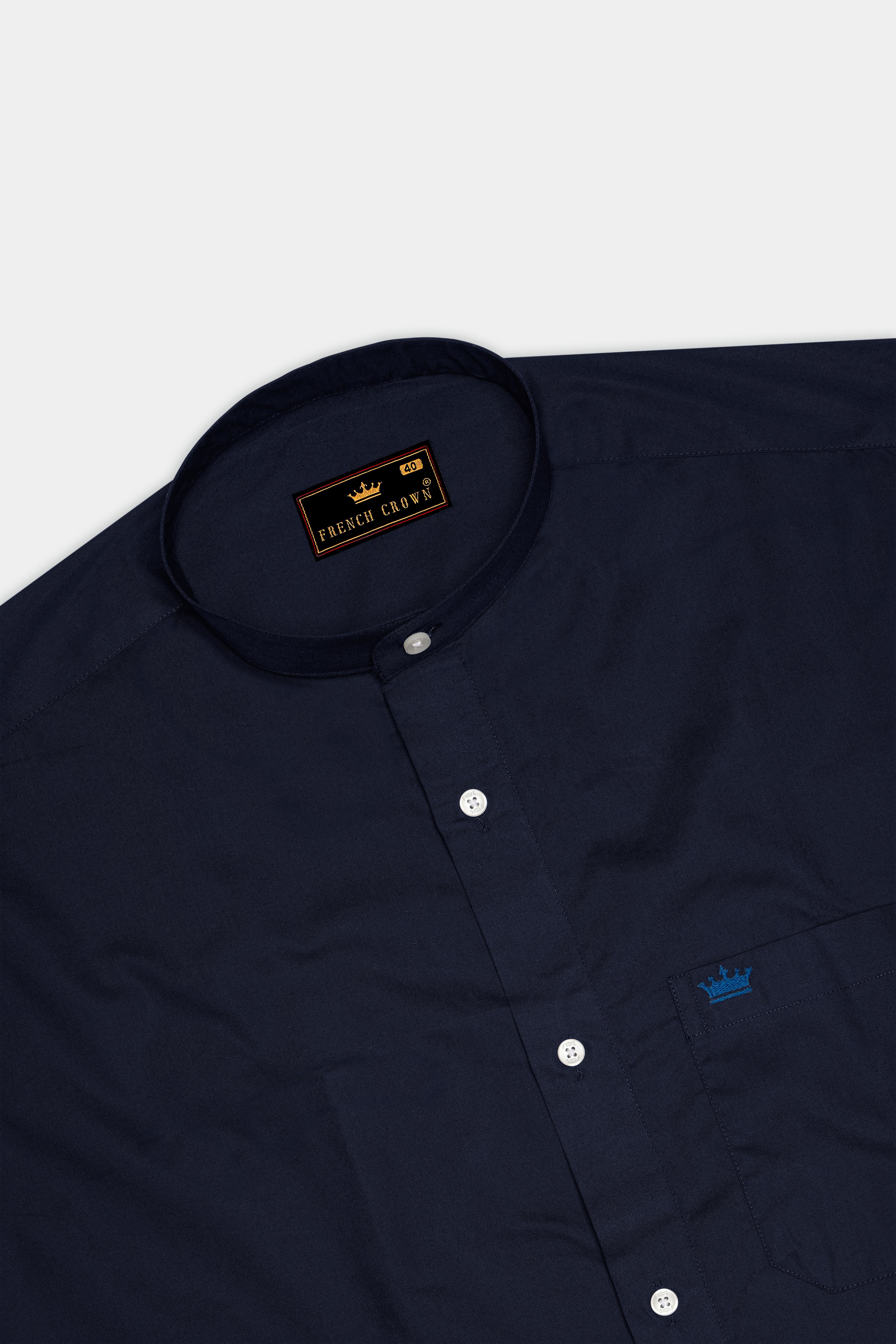 Gunmetal Navy Blue Super Soft Premium Cotton Shirt