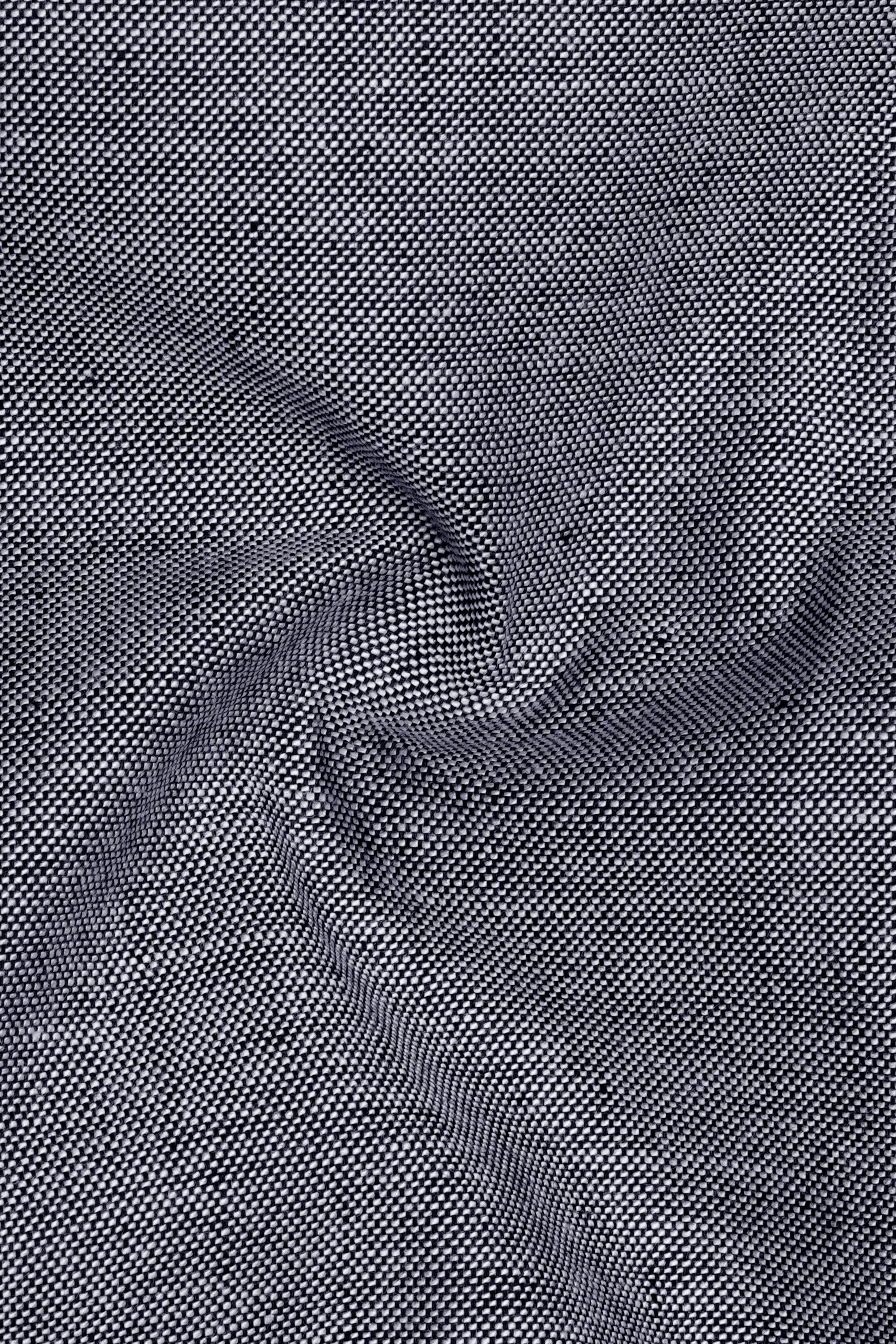 Spun Pearl Gray Floral Royal Oxford Designer Shirt