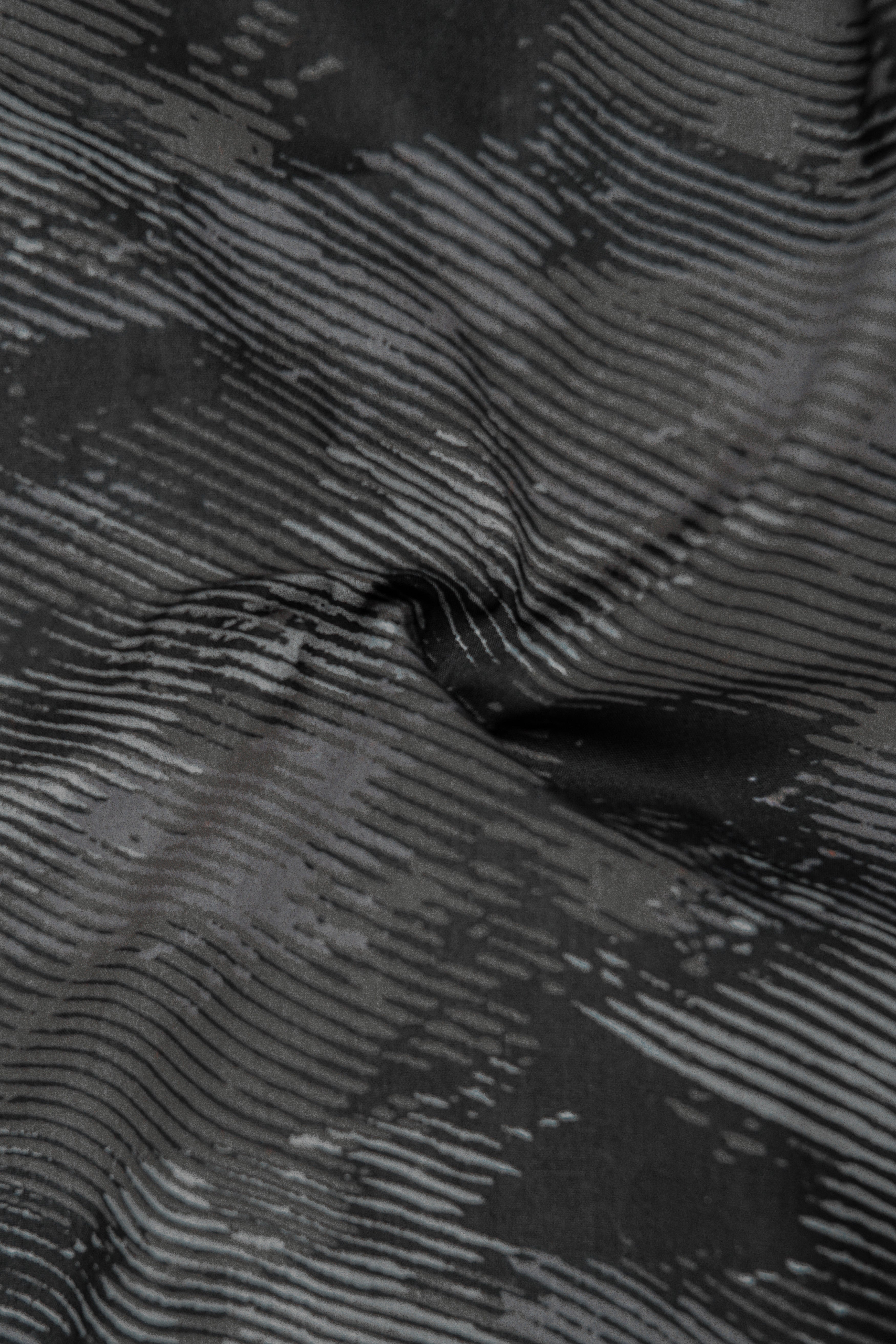 Jade Black and Tundora Gray Premium Cotton Shirt