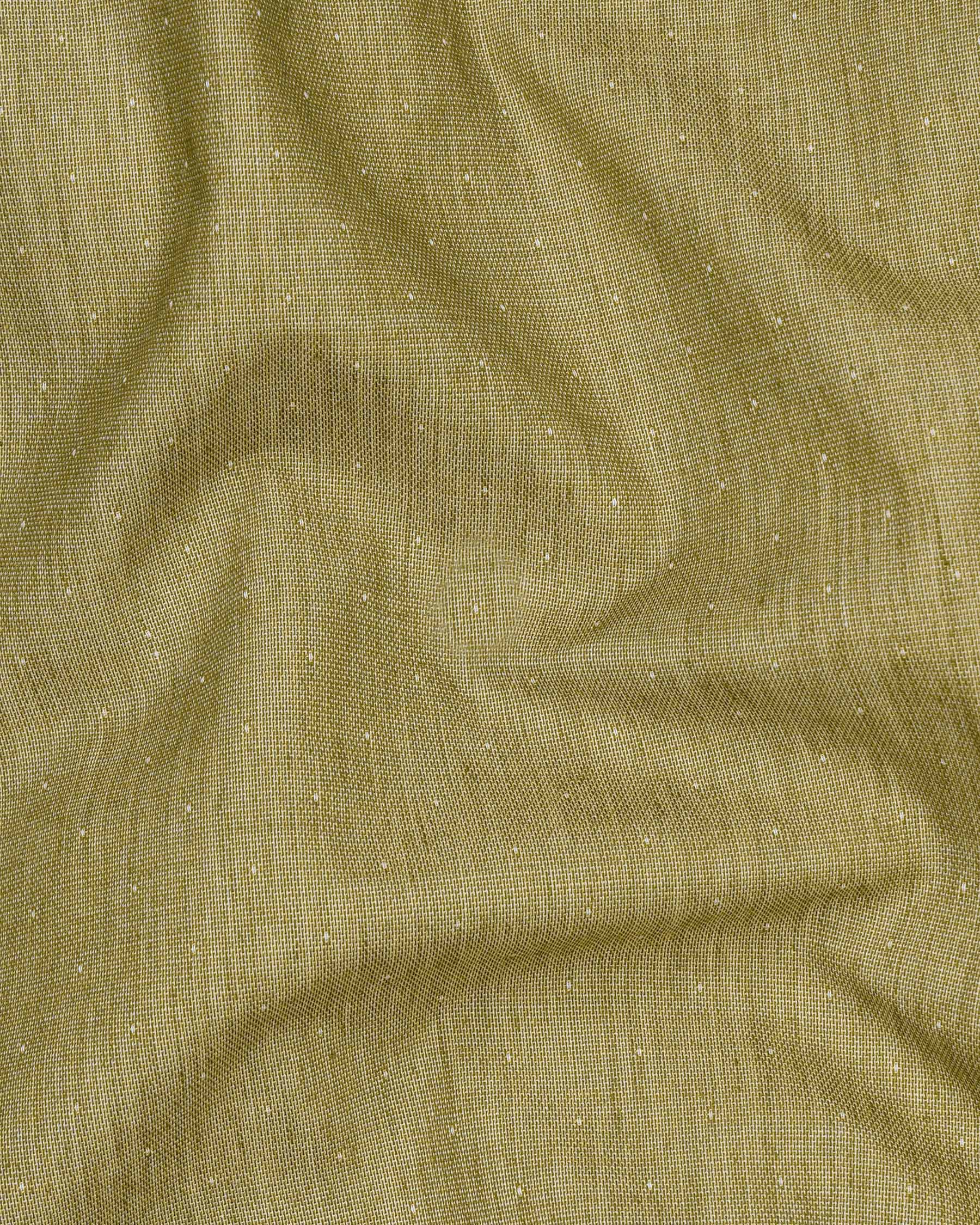 Museli Brown Dobby Textured Premium Giza Cotton Shirt