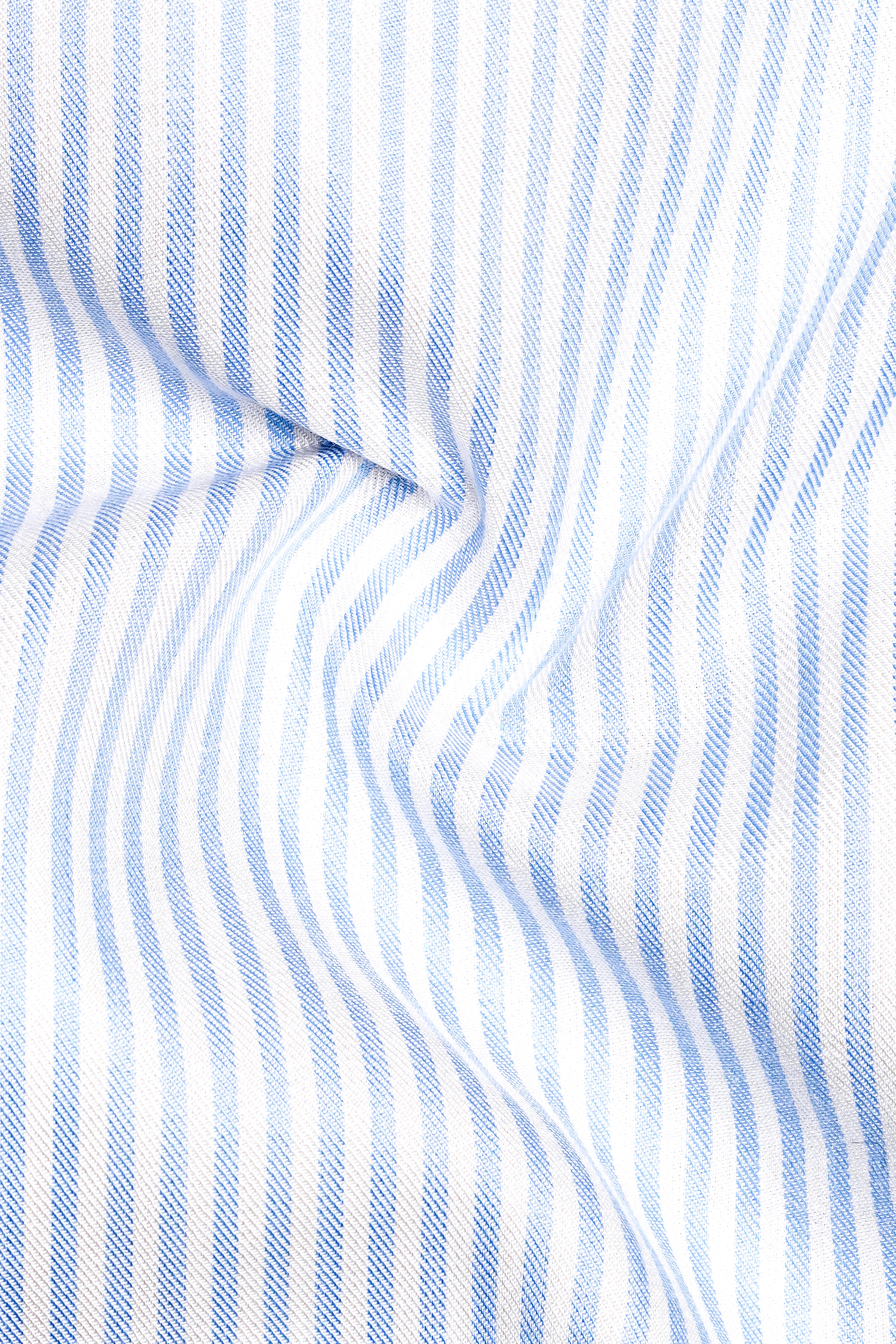 Jet Stream Blue and Tacao Brown Striped Super Soft Premium Cotton Designer Shirt