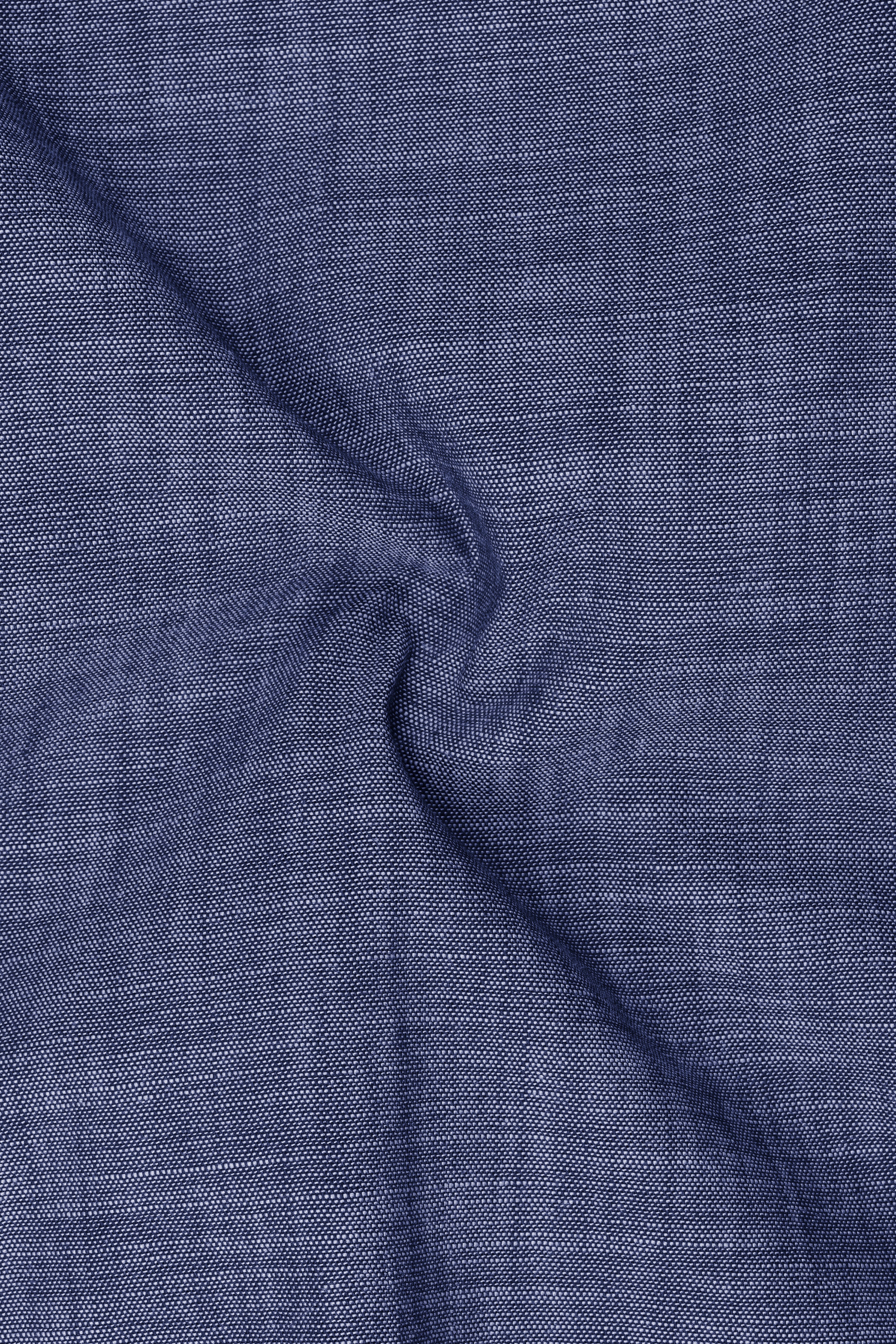 Nepal Blue Two Tone Chambray Premium Cotton Shirt