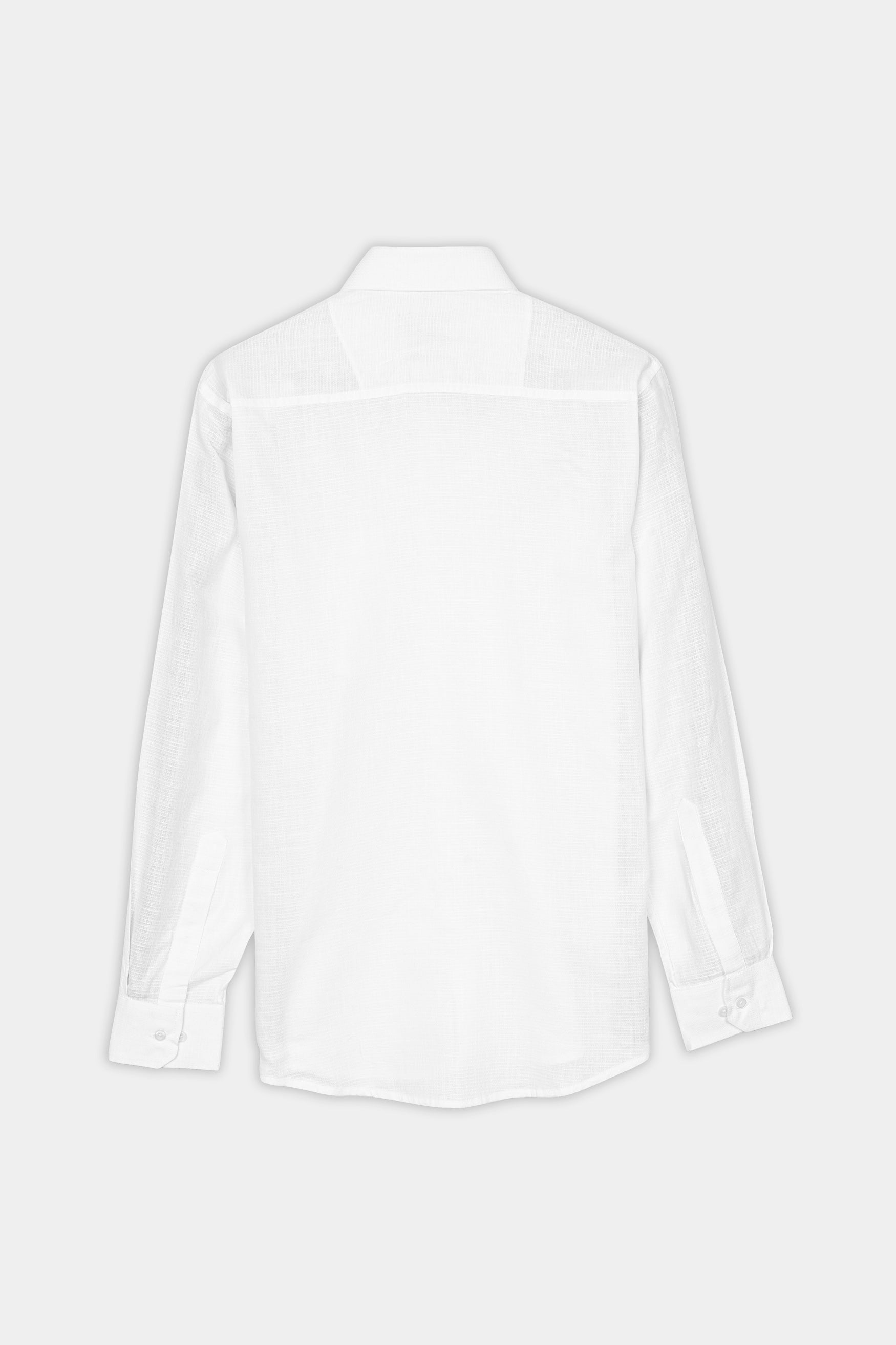 7swords-Bright White Premium Cotton Shirt