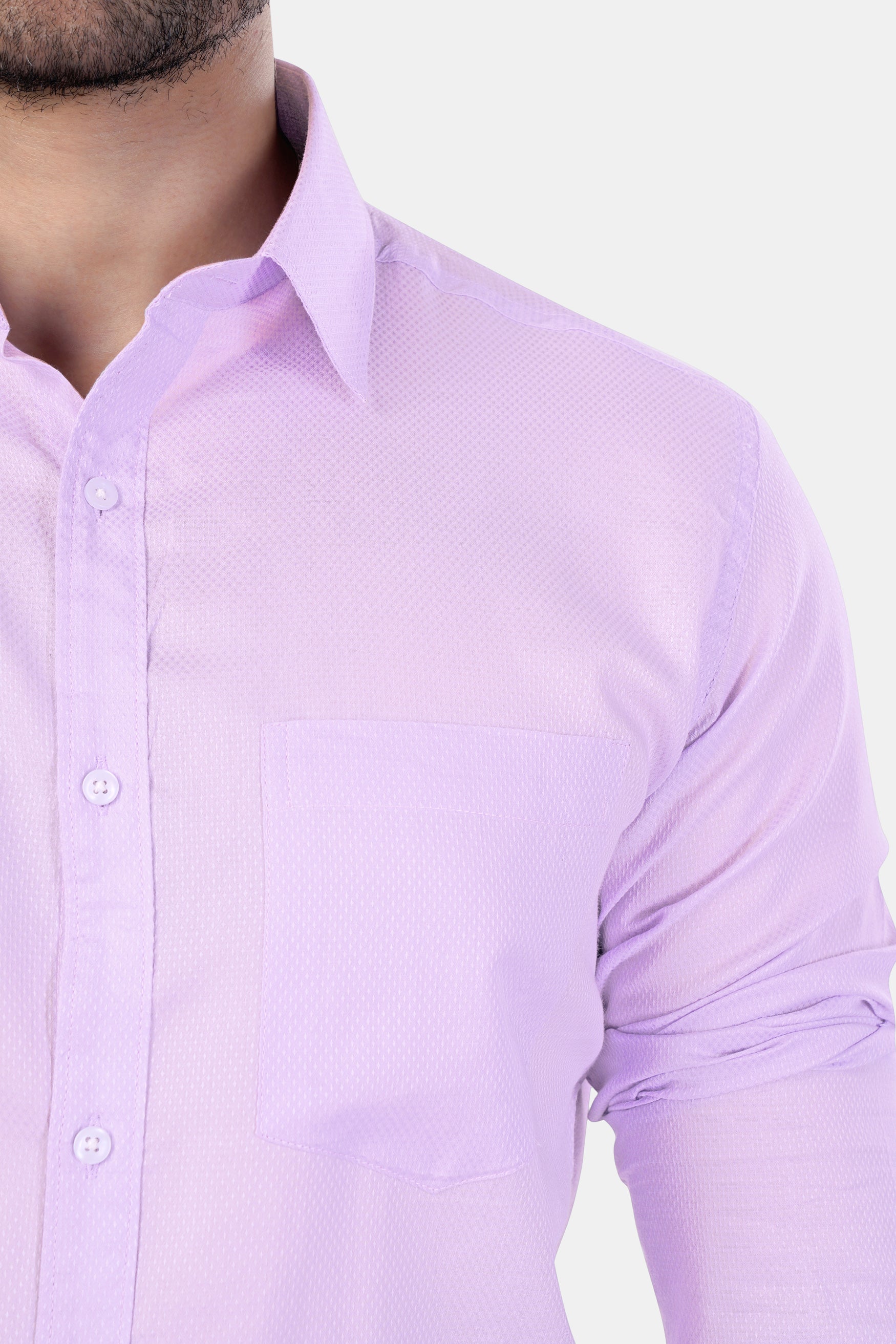 7swords-Twilight Lavender Premium Cotton Shirt