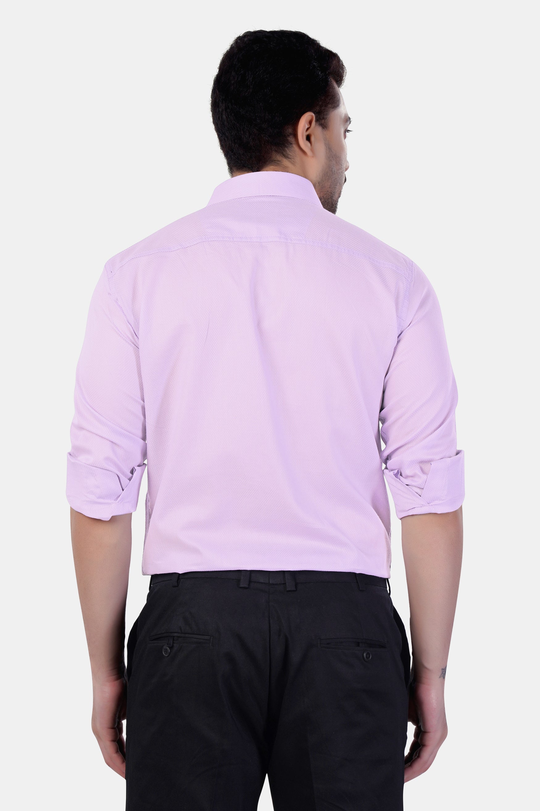 7swords-Twilight Lavender Premium Cotton Shirt