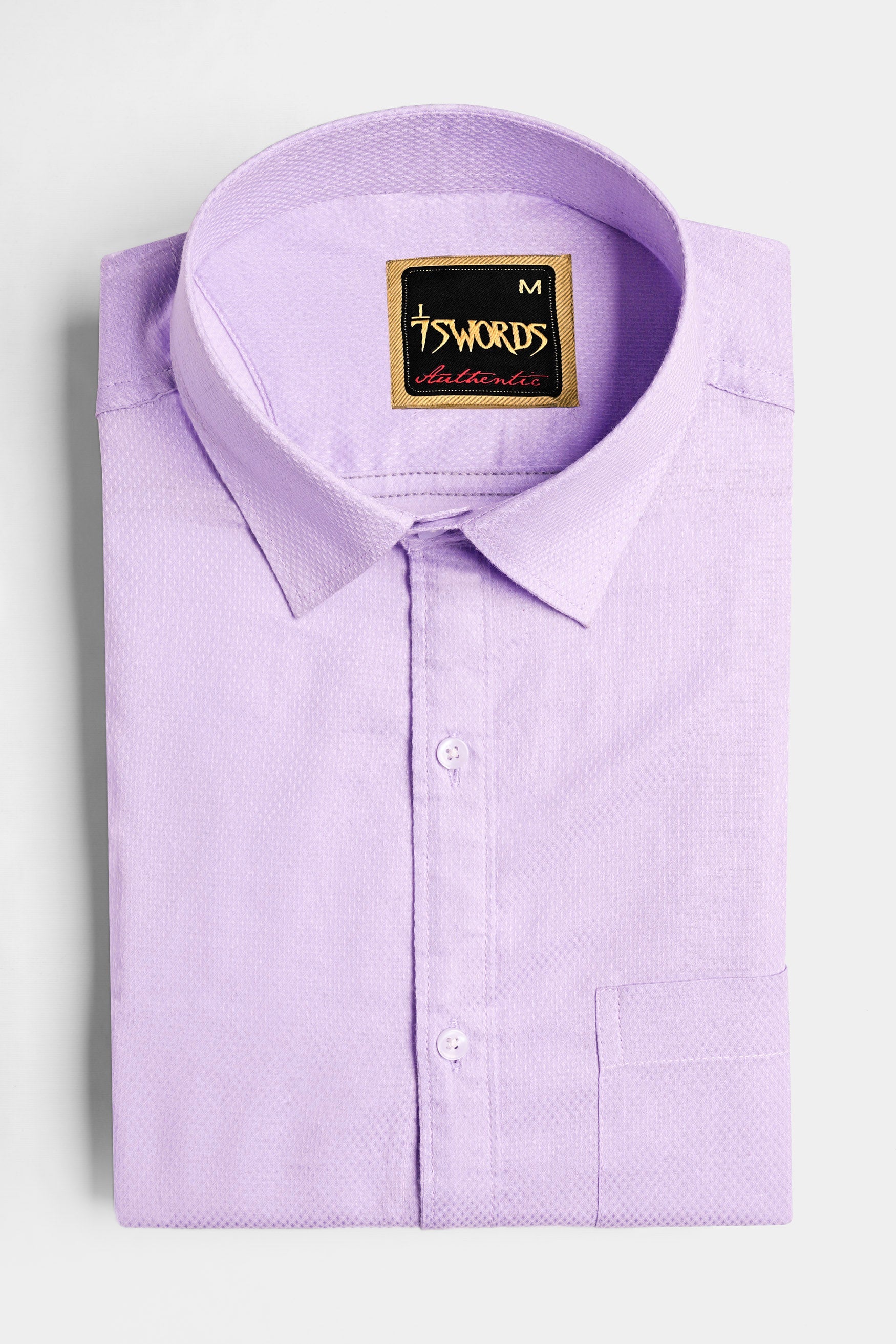 7swords-Twilight Lavender Premium Cotton Shirt