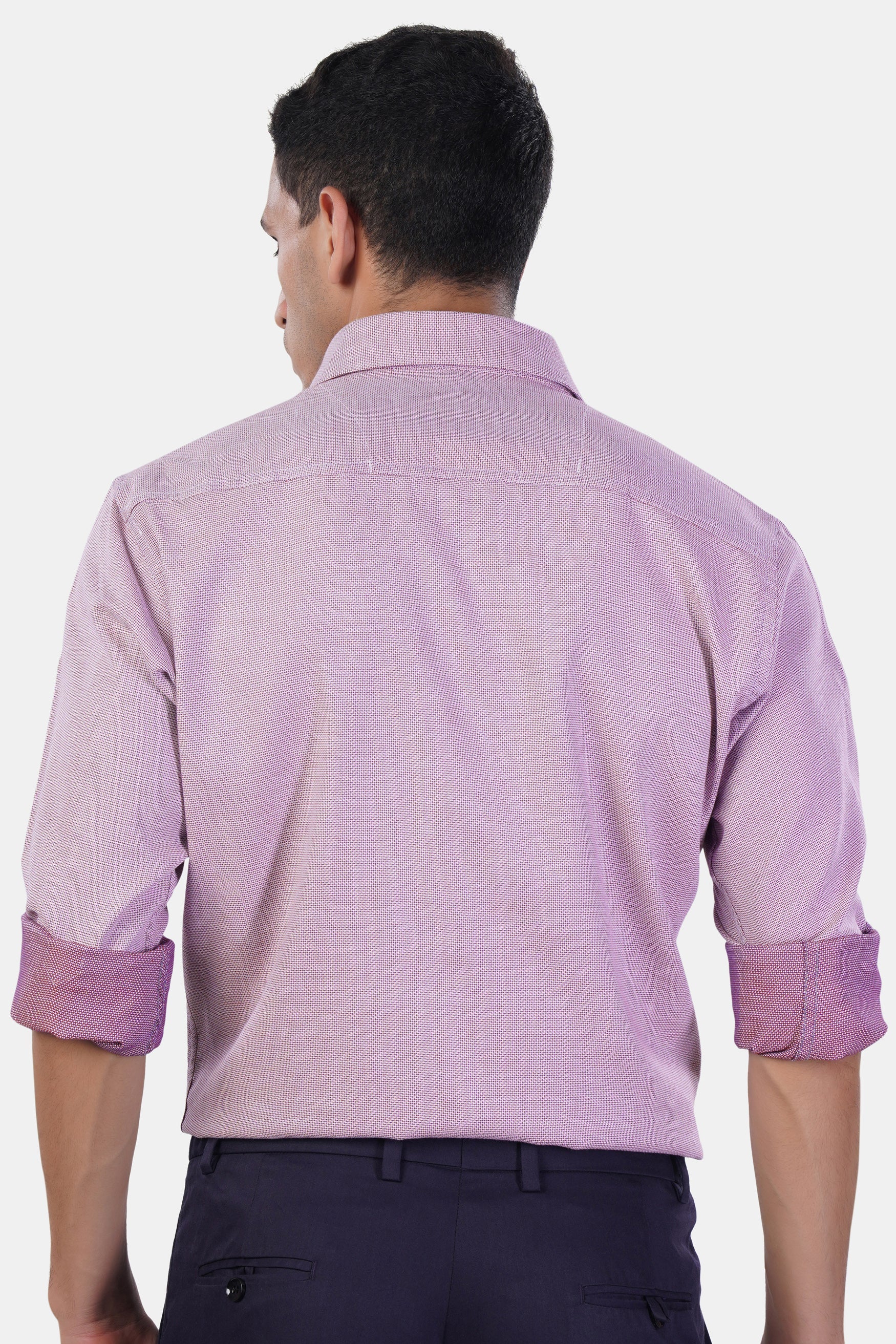 7swords-Carolina Plum Pink Premium Cotton Shirt