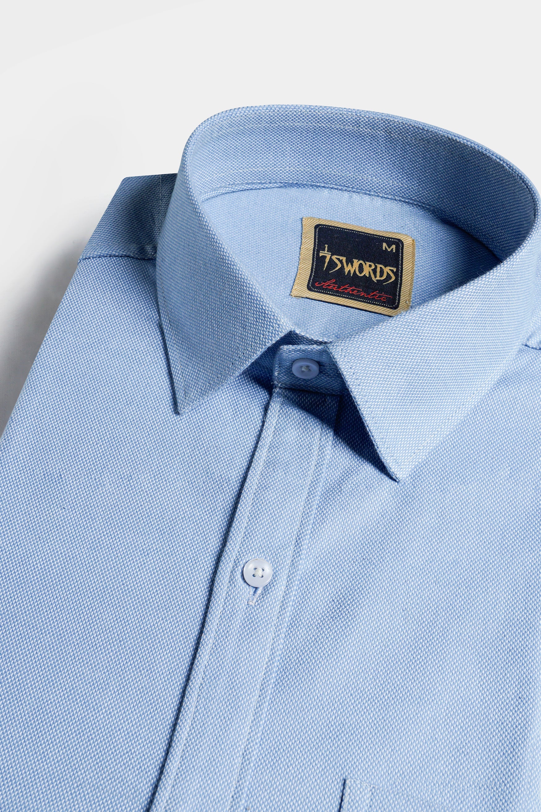 7swords-Spindle Blue Premium Cotton Shirt